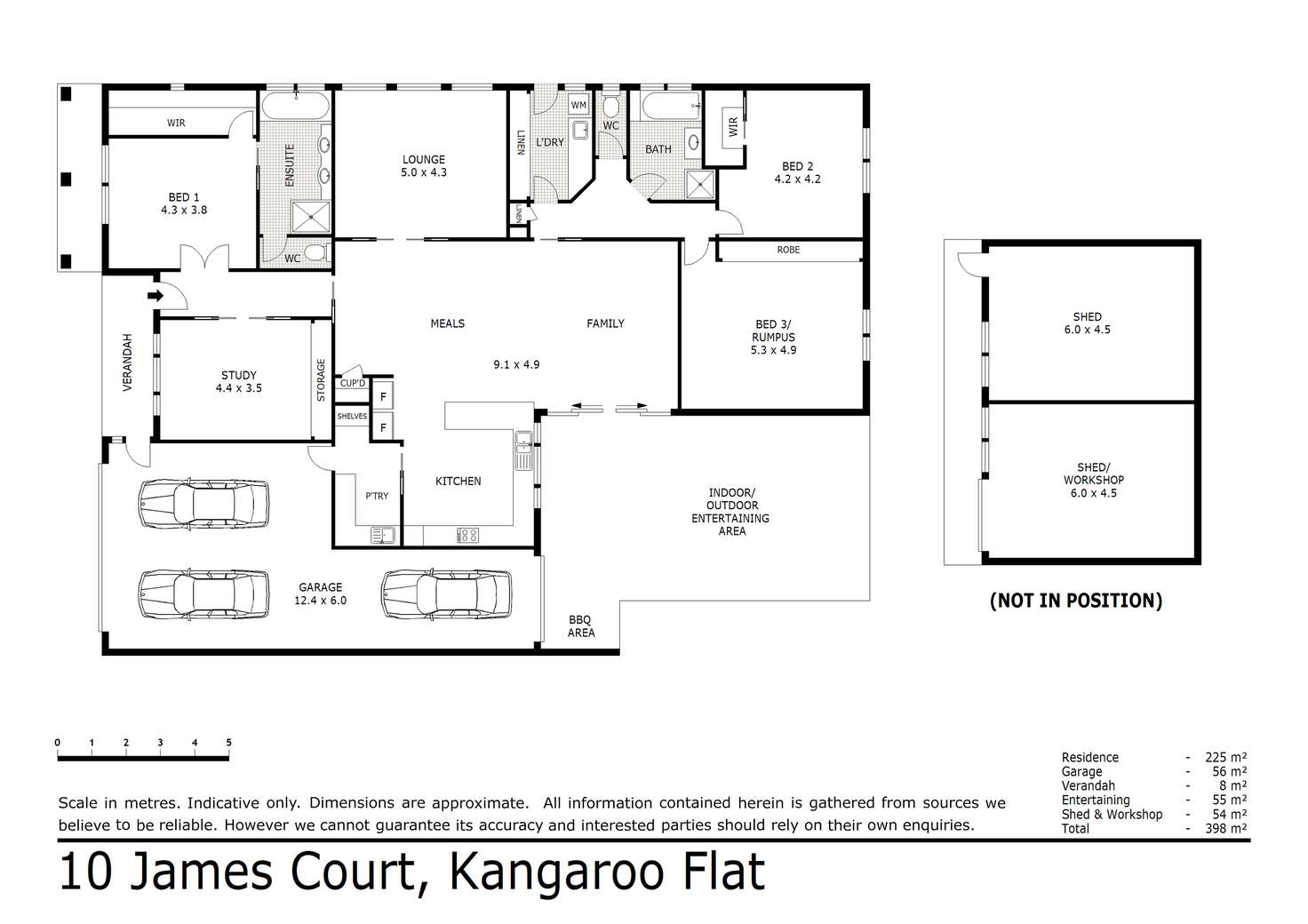 Floorplan of Homely house listing, 10 James Court, Kangaroo Flat VIC 3555