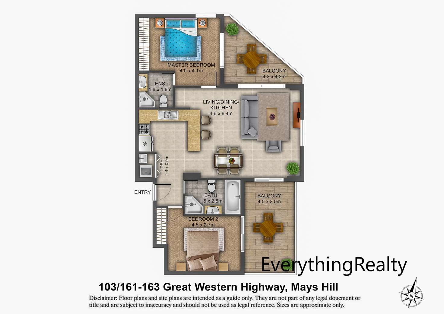 Floorplan of Homely apartment listing, 103/161-163 Great western Highway, Mays Hill NSW 2145