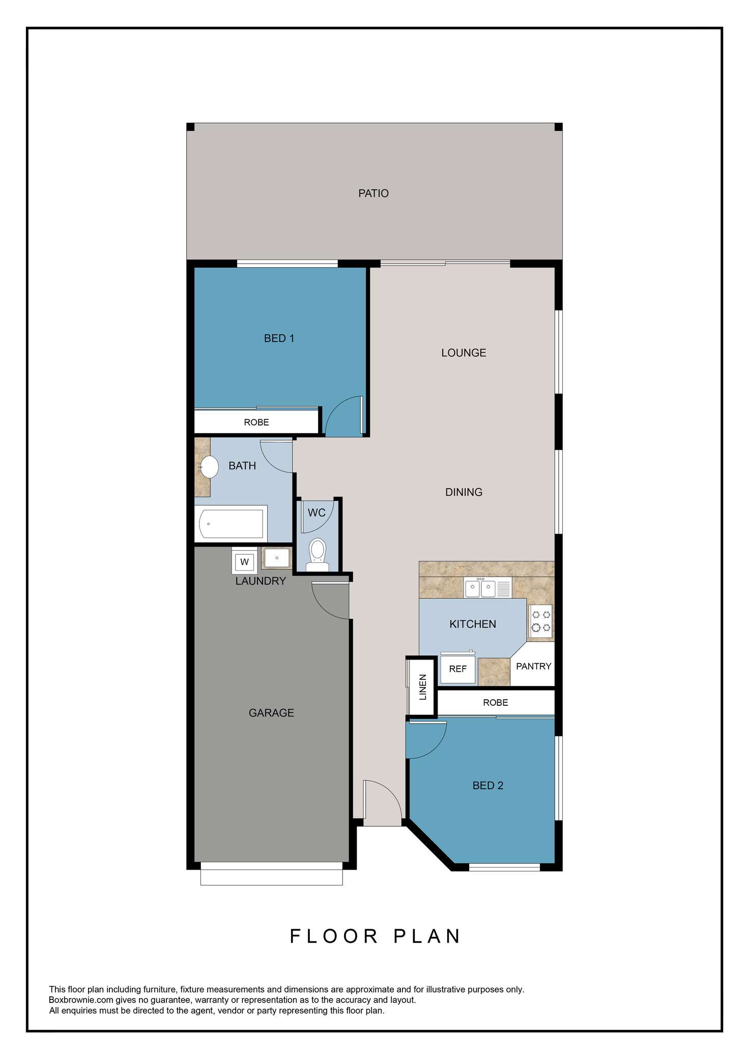 Floorplan of Homely unit listing, 136/14 Everest Street, Warner QLD 4500