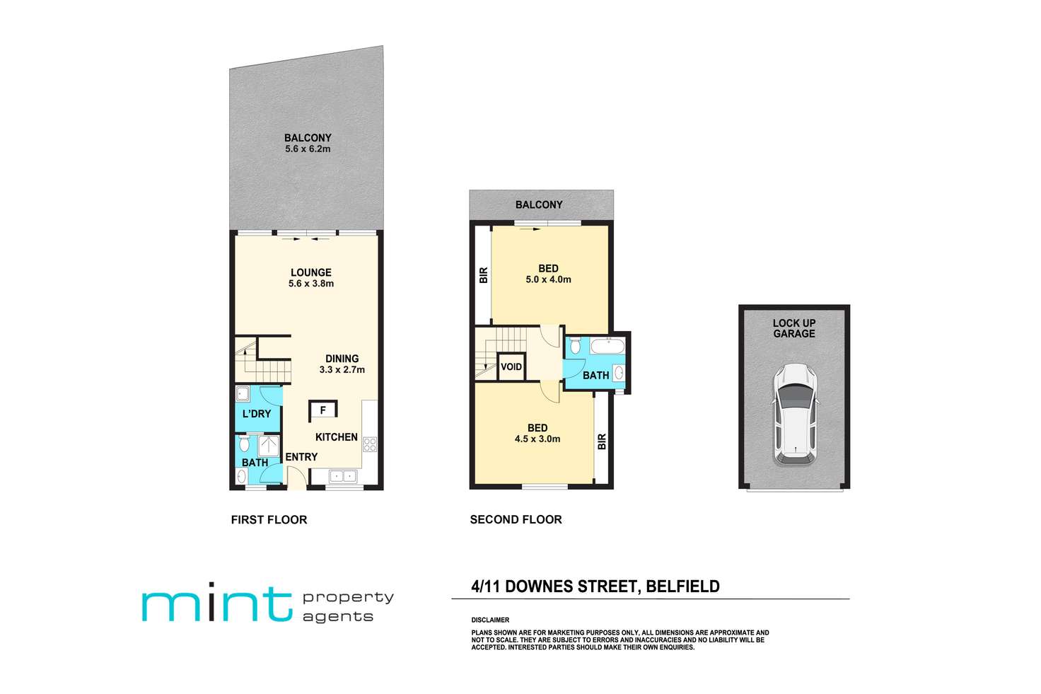 Floorplan of Homely townhouse listing, 4/11 Downes Street, Belfield NSW 2191