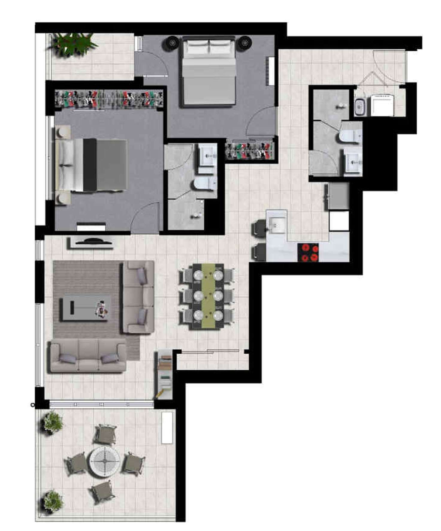 Floorplan of Homely unit listing, 405/39 Khandalla Street, Upper Mount Gravatt QLD 4122