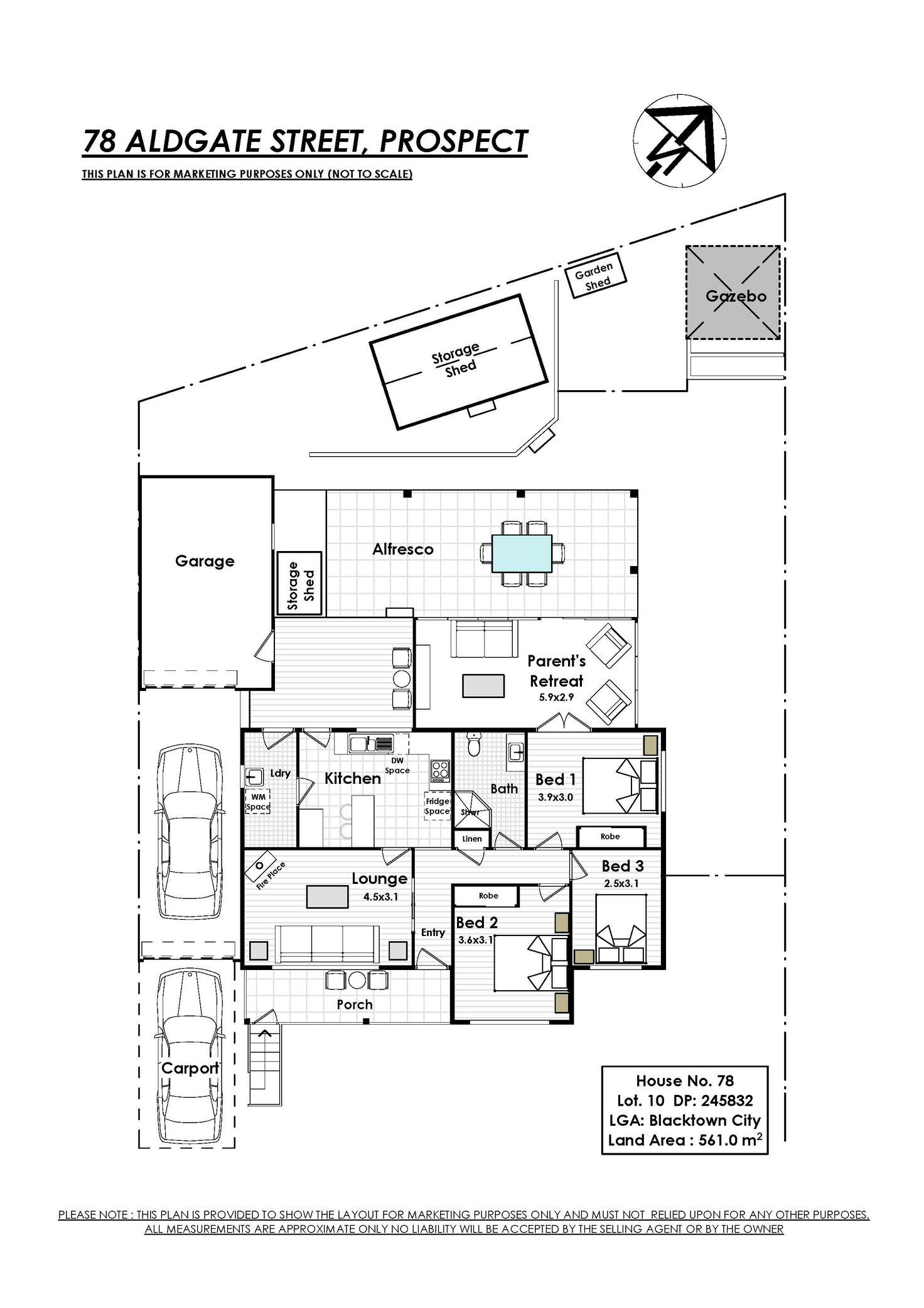 Floorplan of Homely house listing, 78 Aldgate Street, Prospect NSW 2148