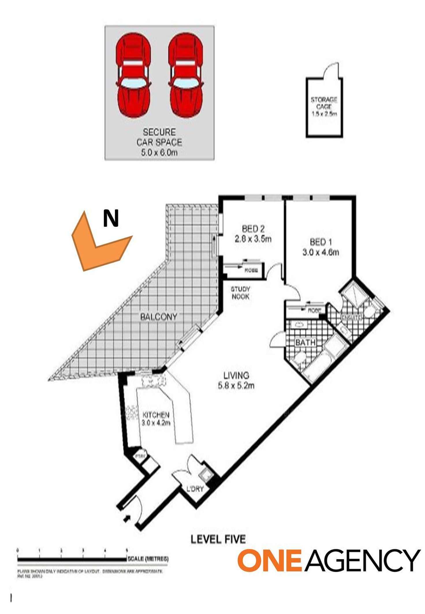 Floorplan of Homely unit listing, 23/10-18 Robertson Street, Sutherland NSW 2232