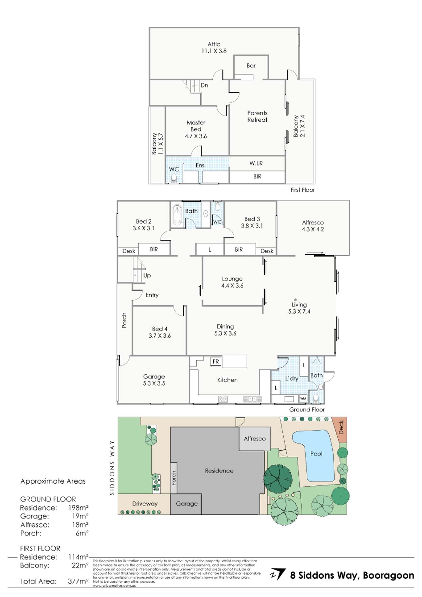 Floorplan of Homely house listing, 8 Siddons Way, Booragoon WA 6154