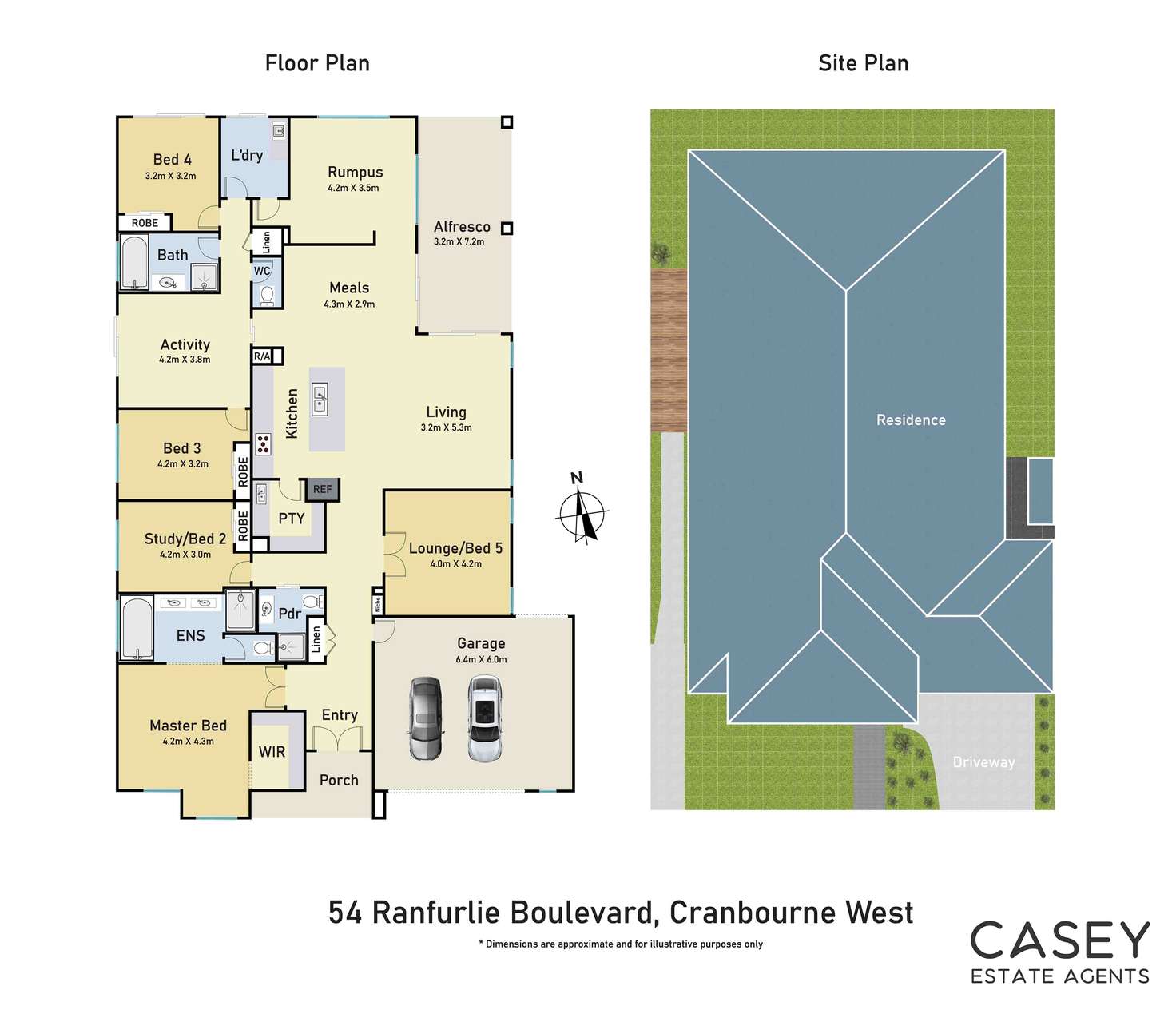 Floorplan of Homely house listing, 54 Ranfurlie Boulevard, Cranbourne West VIC 3977