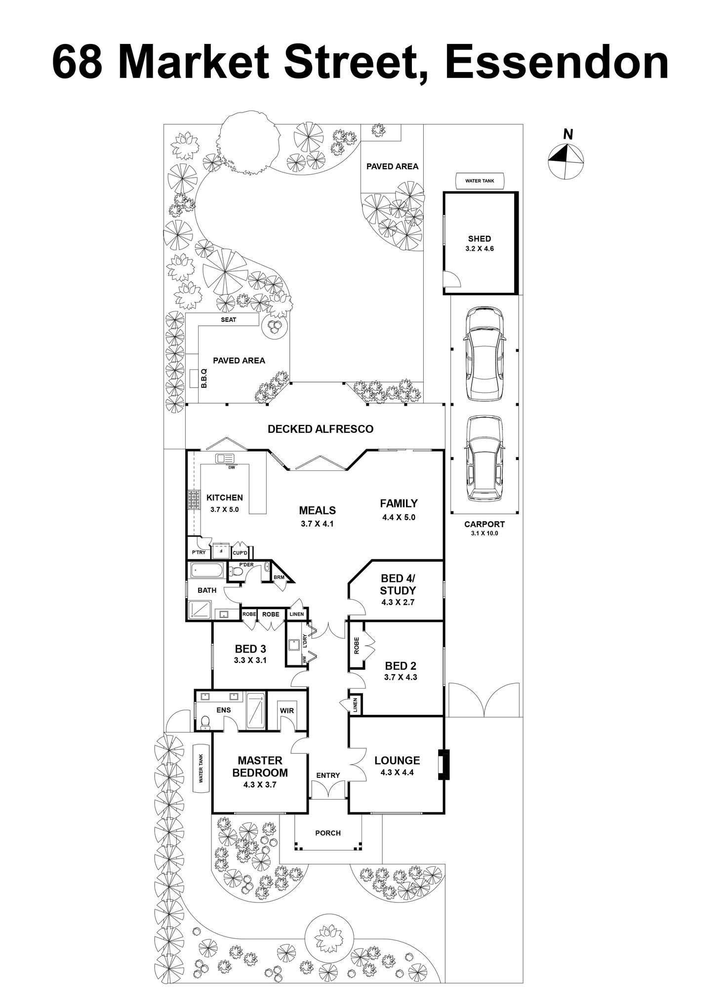 Floorplan of Homely house listing, 68 Market Street, Essendon VIC 3040