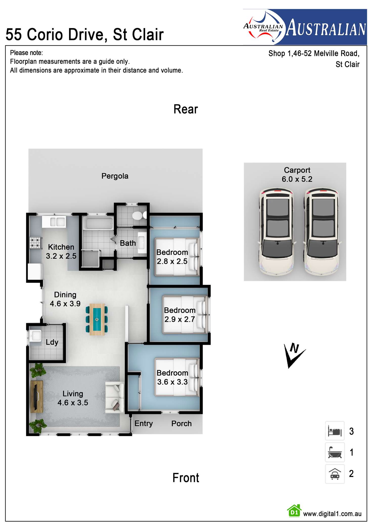 Floorplan of Homely house listing, 55 Corio Drive, St Clair NSW 2759