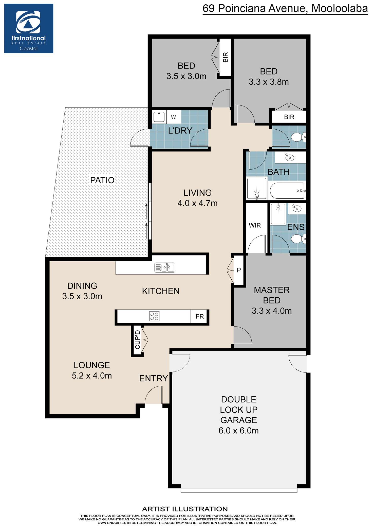 Floorplan of Homely house listing, 69 Poinsettia Avenue, Mooloolaba QLD 4557