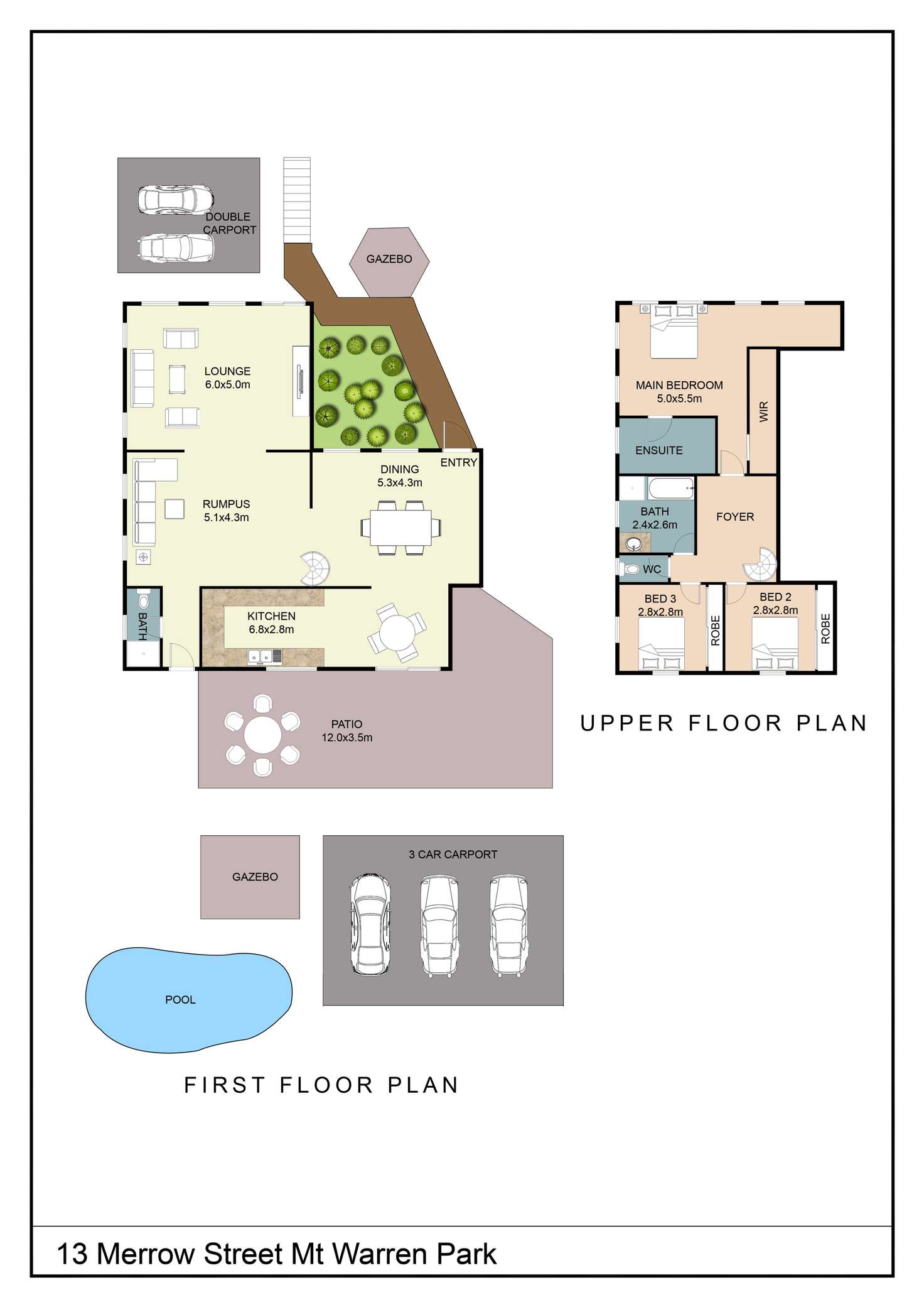 Floorplan of Homely house listing, 13 MERROW STREET, Mount Warren Park QLD 4207