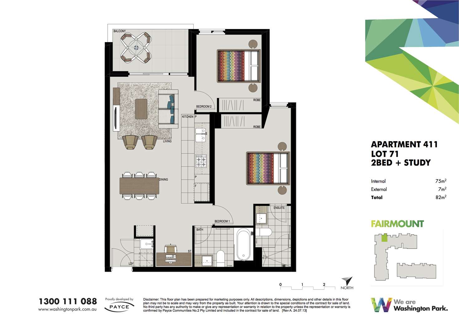 Floorplan of Homely unit listing, Unit 411/1 Vermont Crescent, Riverwood NSW 2210