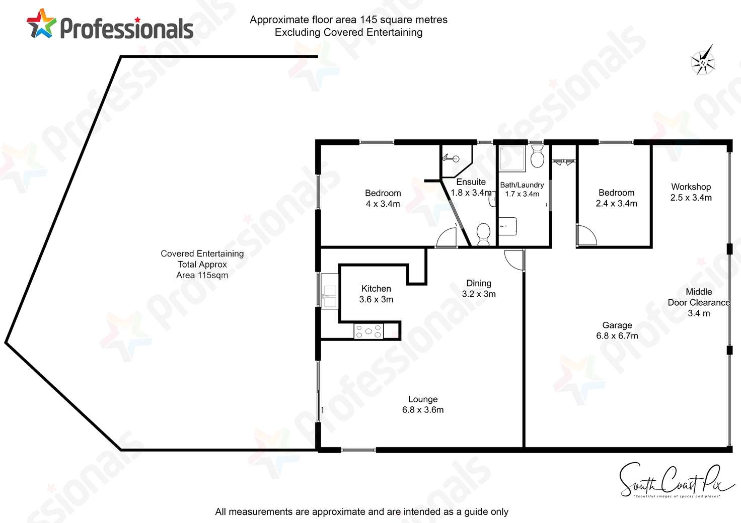 Floorplan of Homely acreageSemiRural listing, 5 Innes Place, Long Beach NSW 2536
