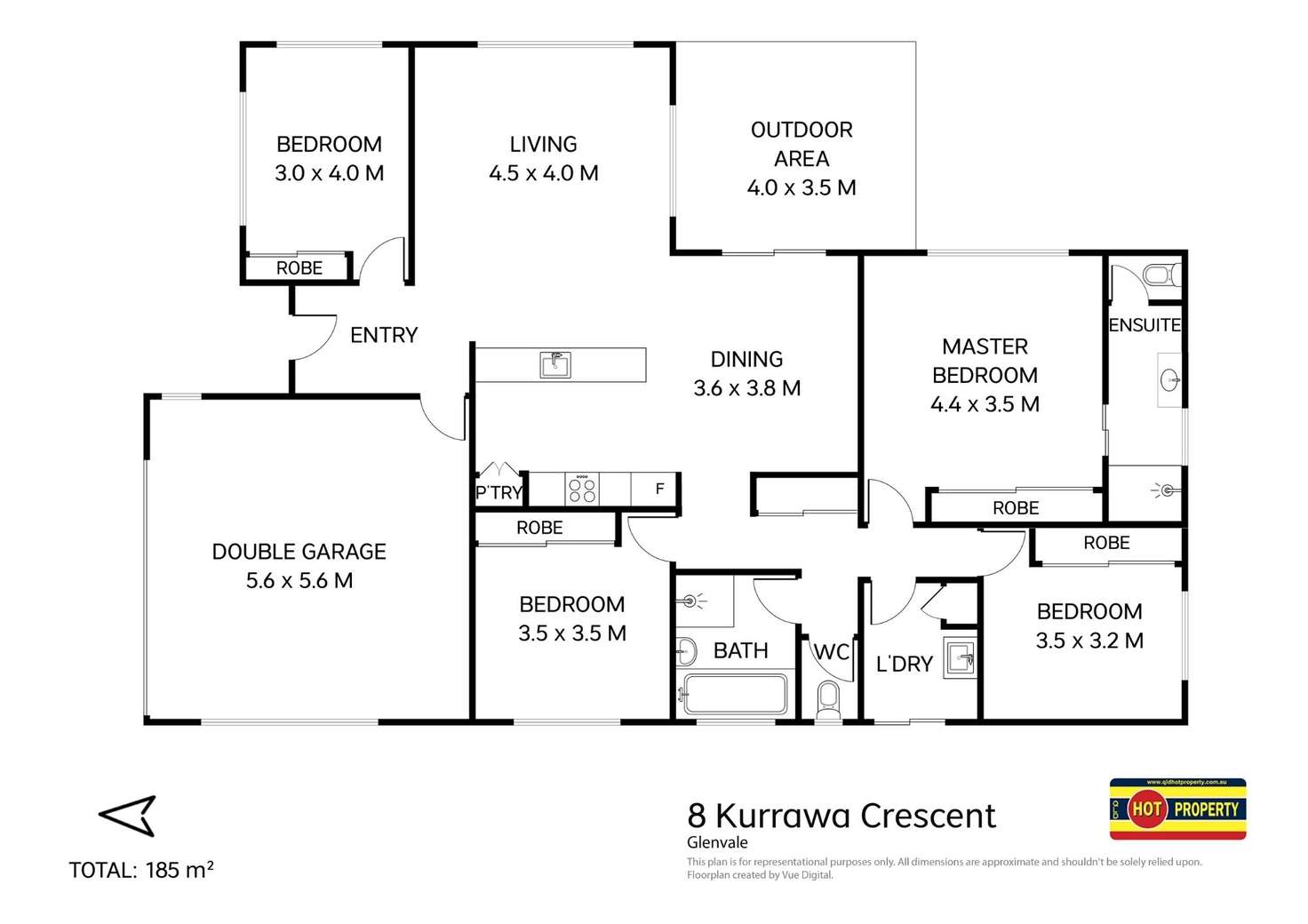 Floorplan of Homely house listing, 8 Kurrawa Crescent, Glenvale QLD 4350