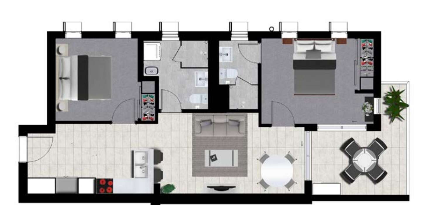 Floorplan of Homely apartment listing, 402/42 Mascar Street, Upper Mount Gravatt QLD 4122