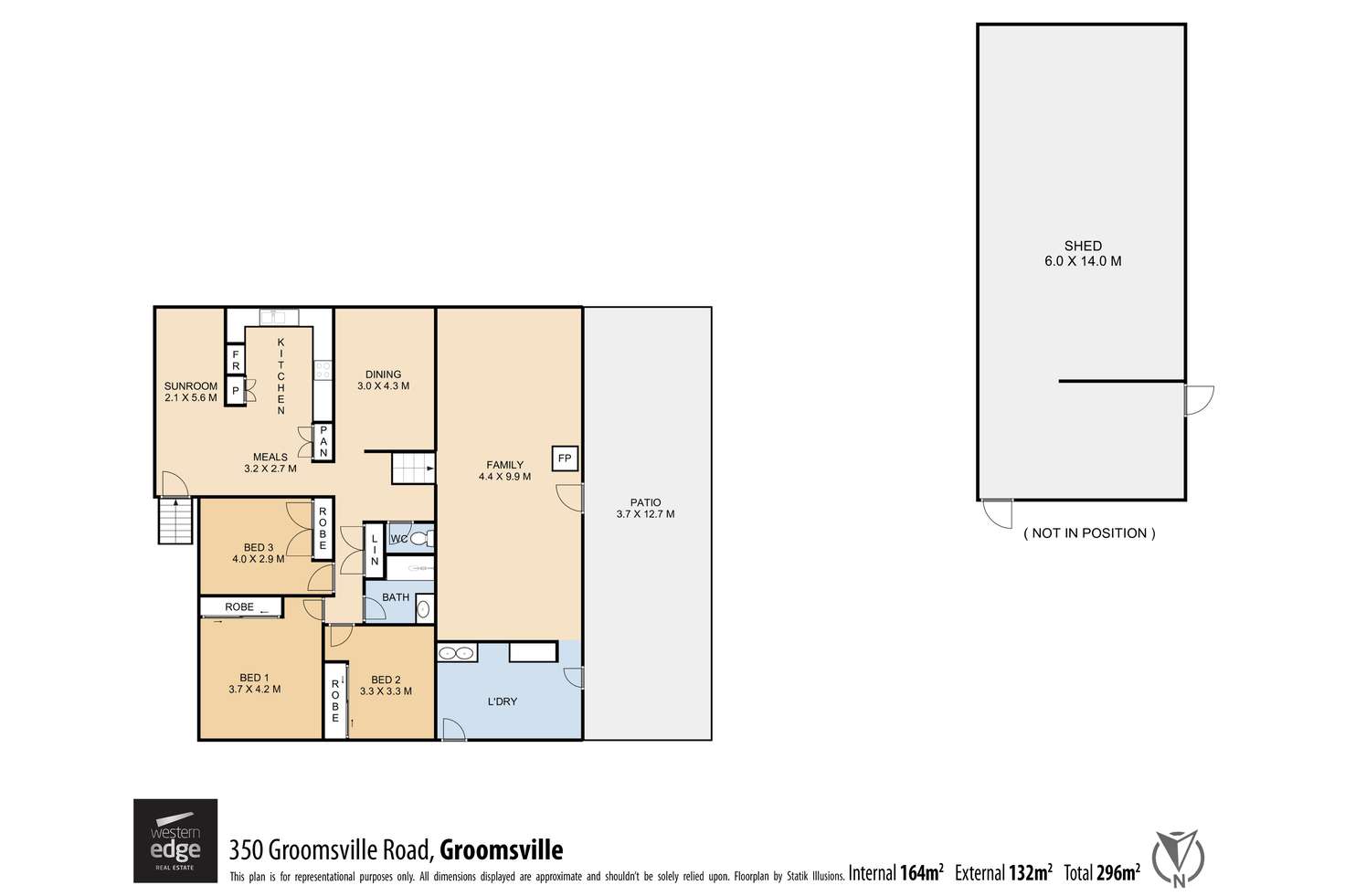 Floorplan of Homely acreageSemiRural listing, 350 Groomsville Road, Groomsville QLD 4352