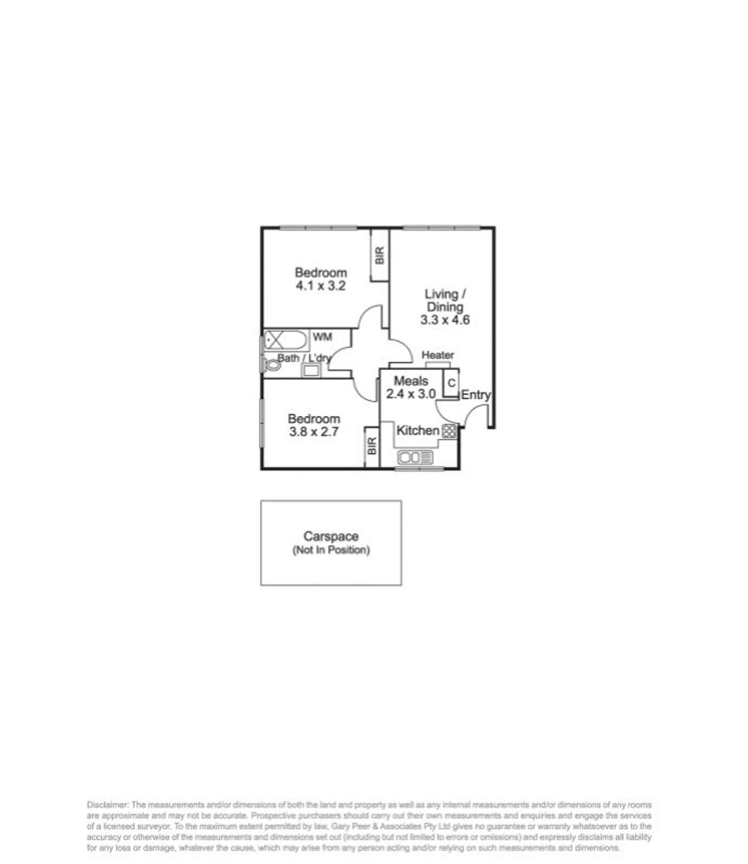 Floorplan of Homely apartment listing, 5/66 Grosvenor Street, Balaclava VIC 3183