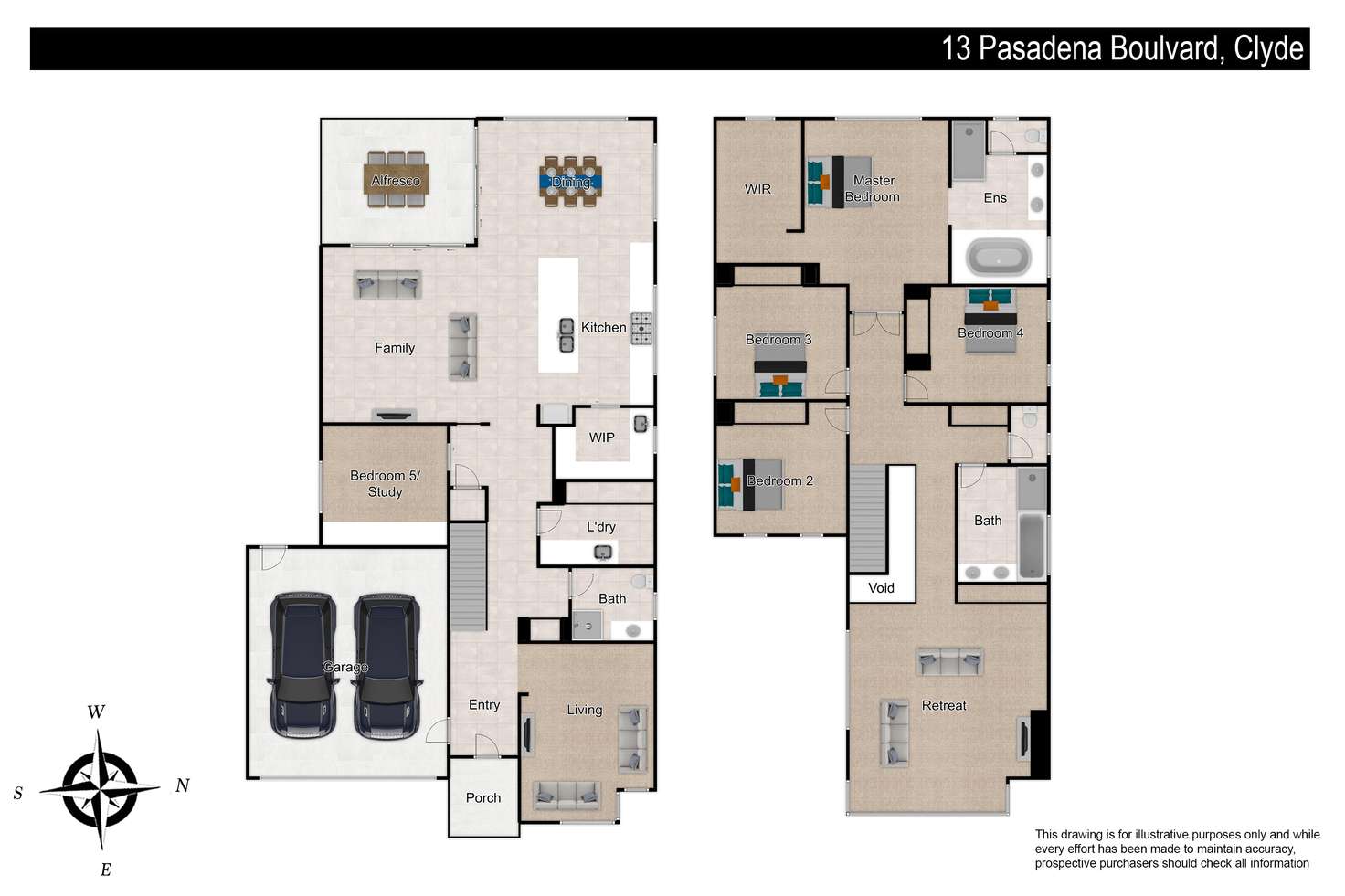 Floorplan of Homely house listing, 13 Pasadena Boulevard, Clyde VIC 3978