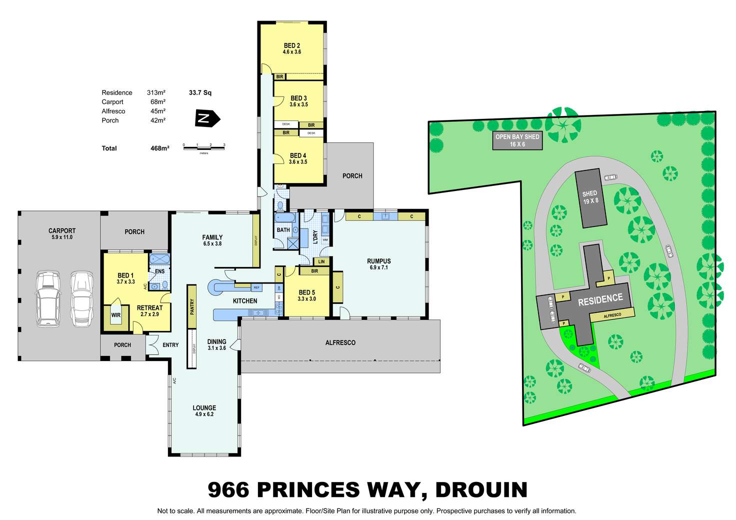 Floorplan of Homely house listing, 966 Princes Way, Drouin VIC 3818