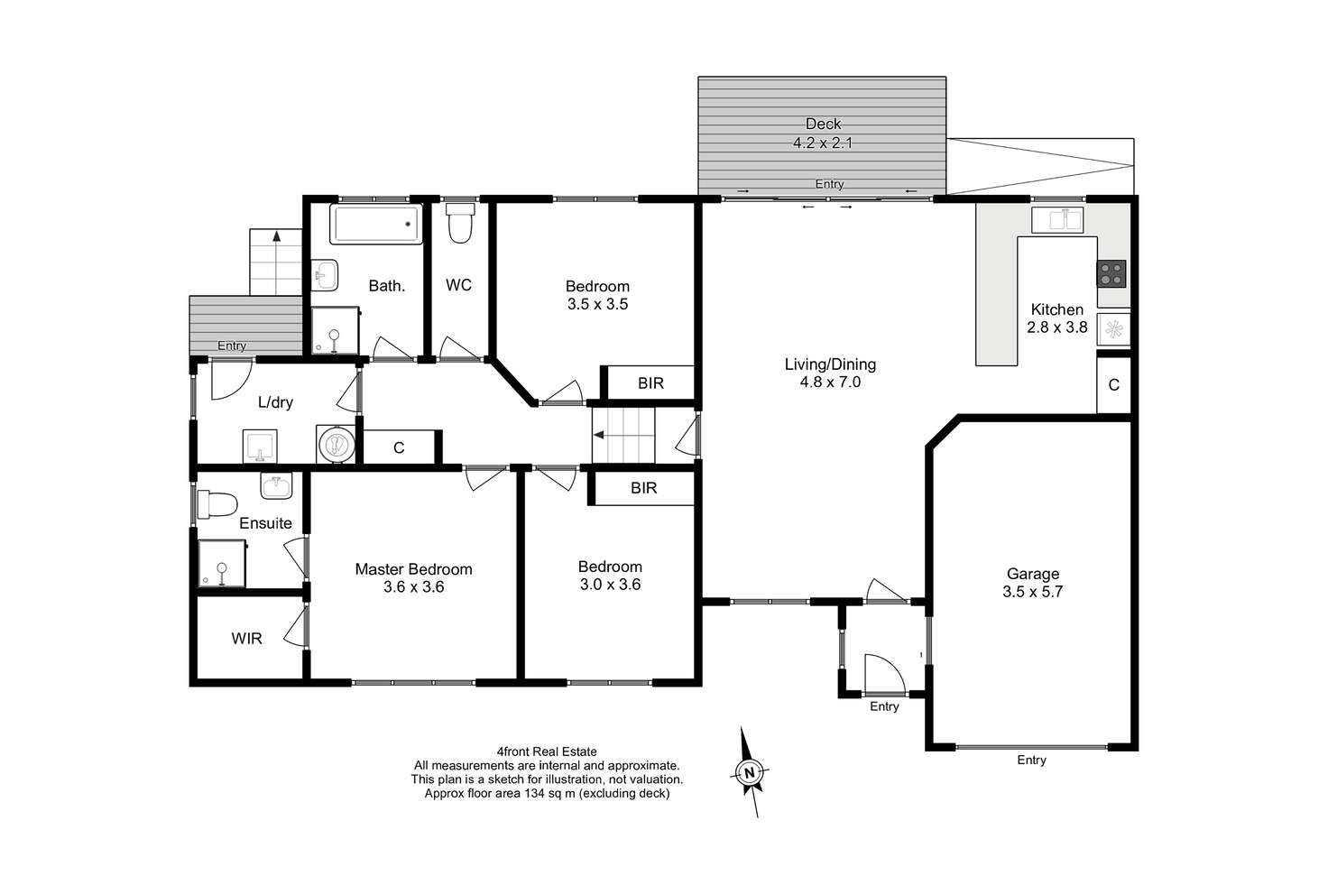 Floorplan of Homely house listing, 2A Sunnyridge Avenue, Penguin TAS 7316