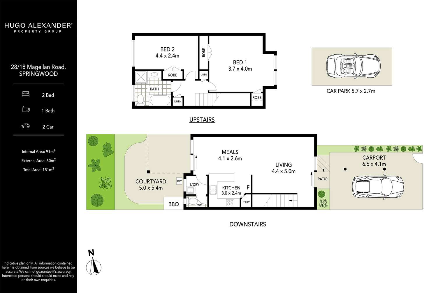 Floorplan of Homely townhouse listing, 28/18 Magellan Road, Springwood QLD 4127