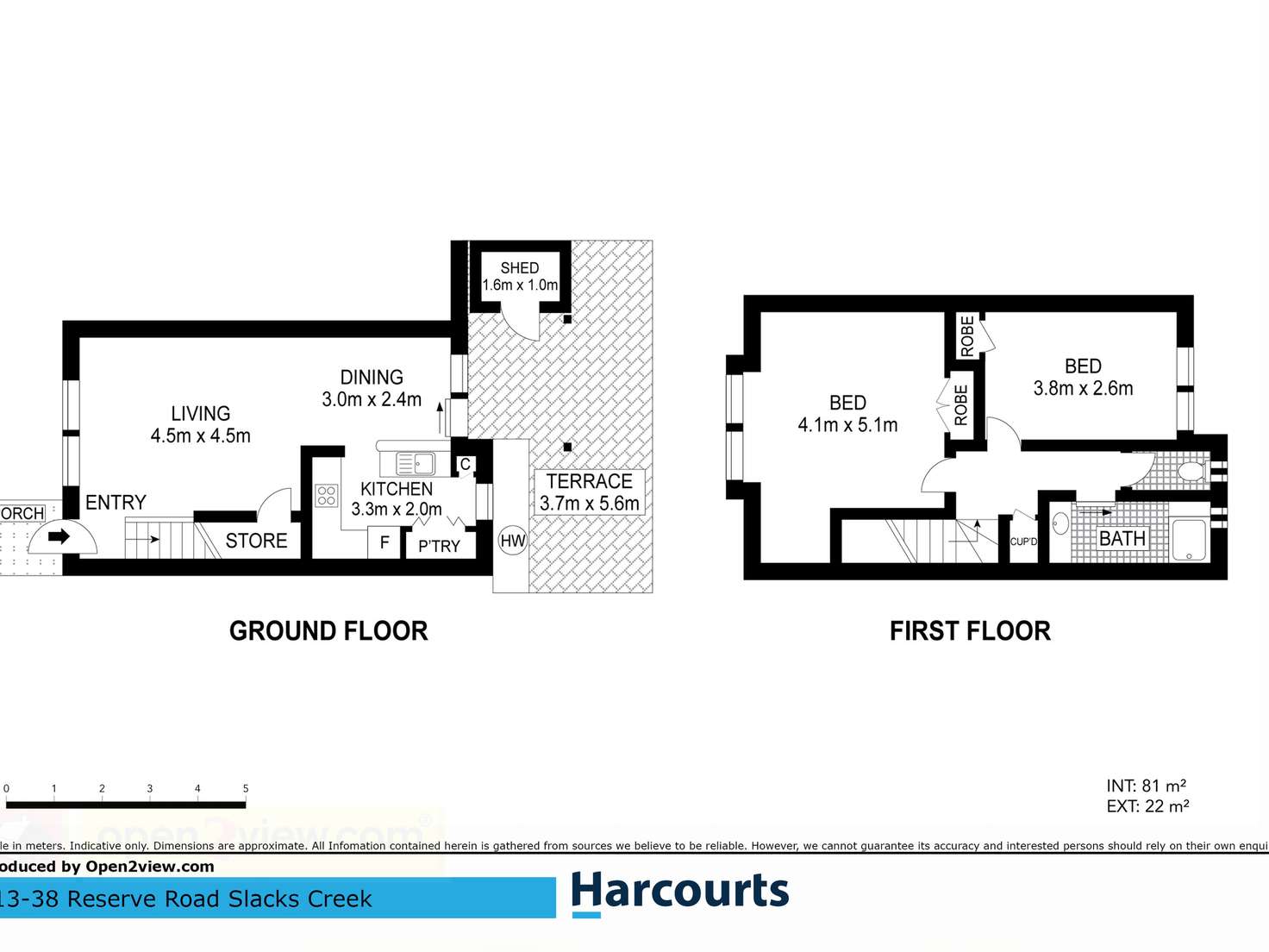 Floorplan of Homely townhouse listing, 13/38 Reserve Road, Slacks Creek QLD 4127