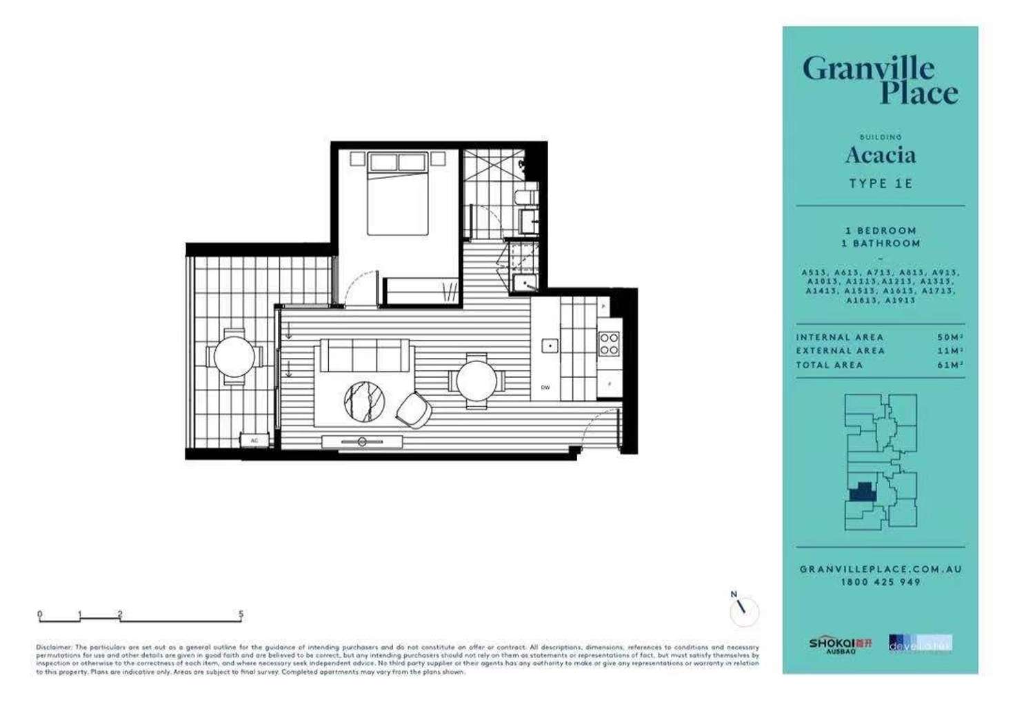 Floorplan of Homely apartment listing, A513/38 Cowper St, Granville NSW 2142