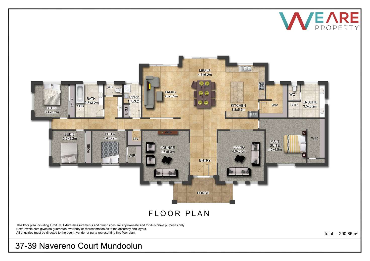 Floorplan of Homely house listing, 37 Navereno Court, Mundoolun QLD 4285