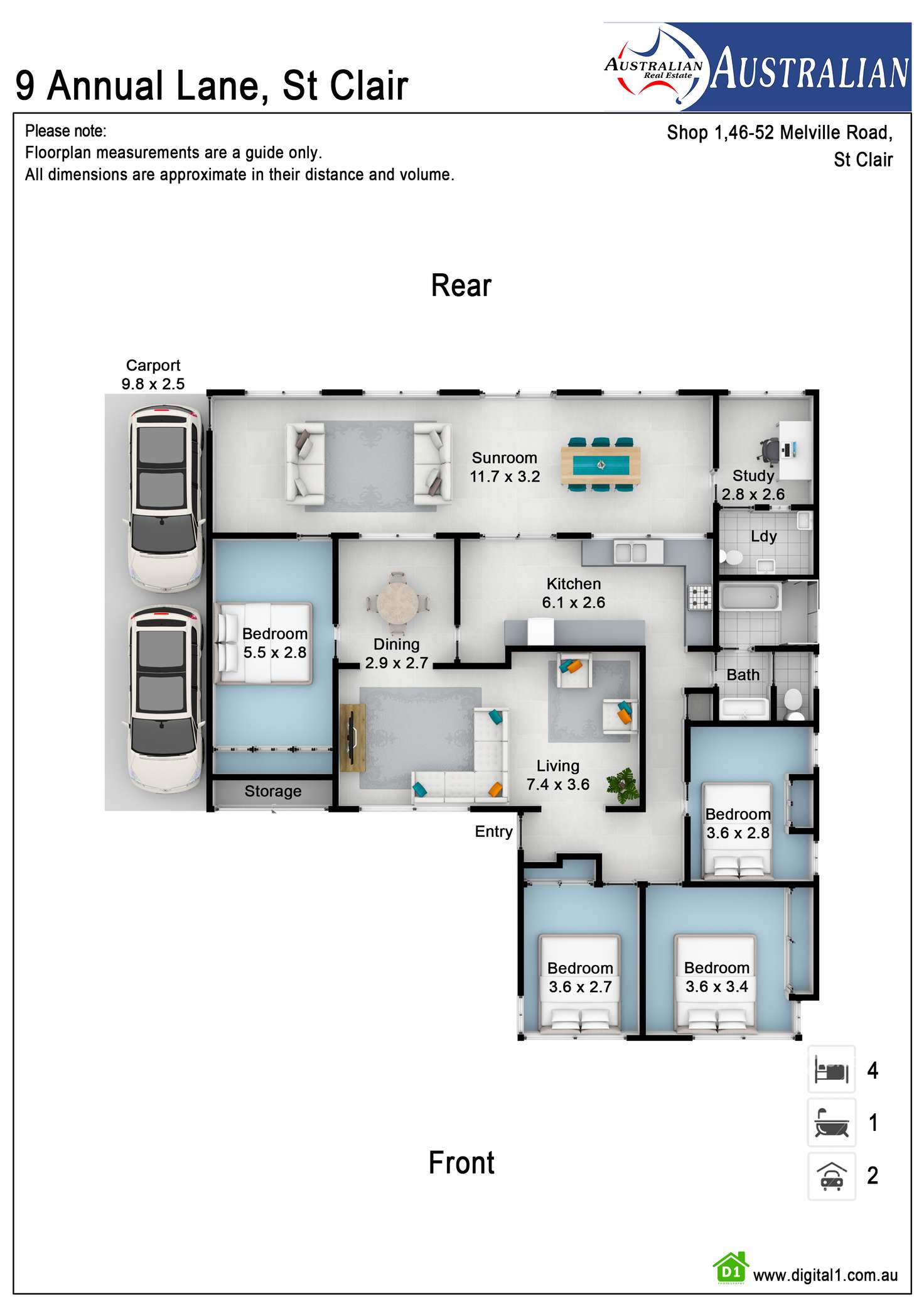 Floorplan of Homely house listing, 9 Annual Lane, St Clair NSW 2759