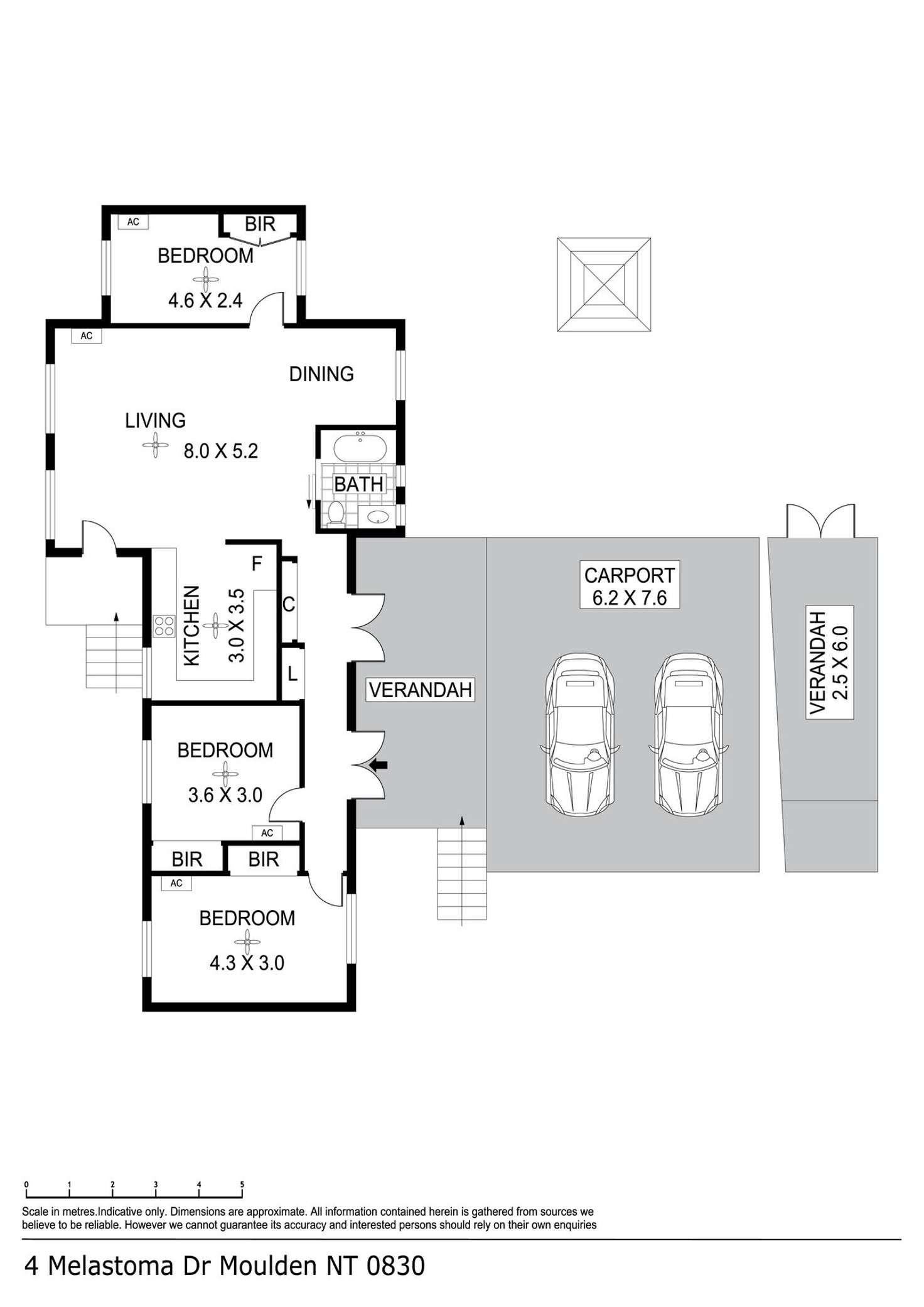 Floorplan of Homely house listing, 4 Melastoma Drive, Moulden NT 830