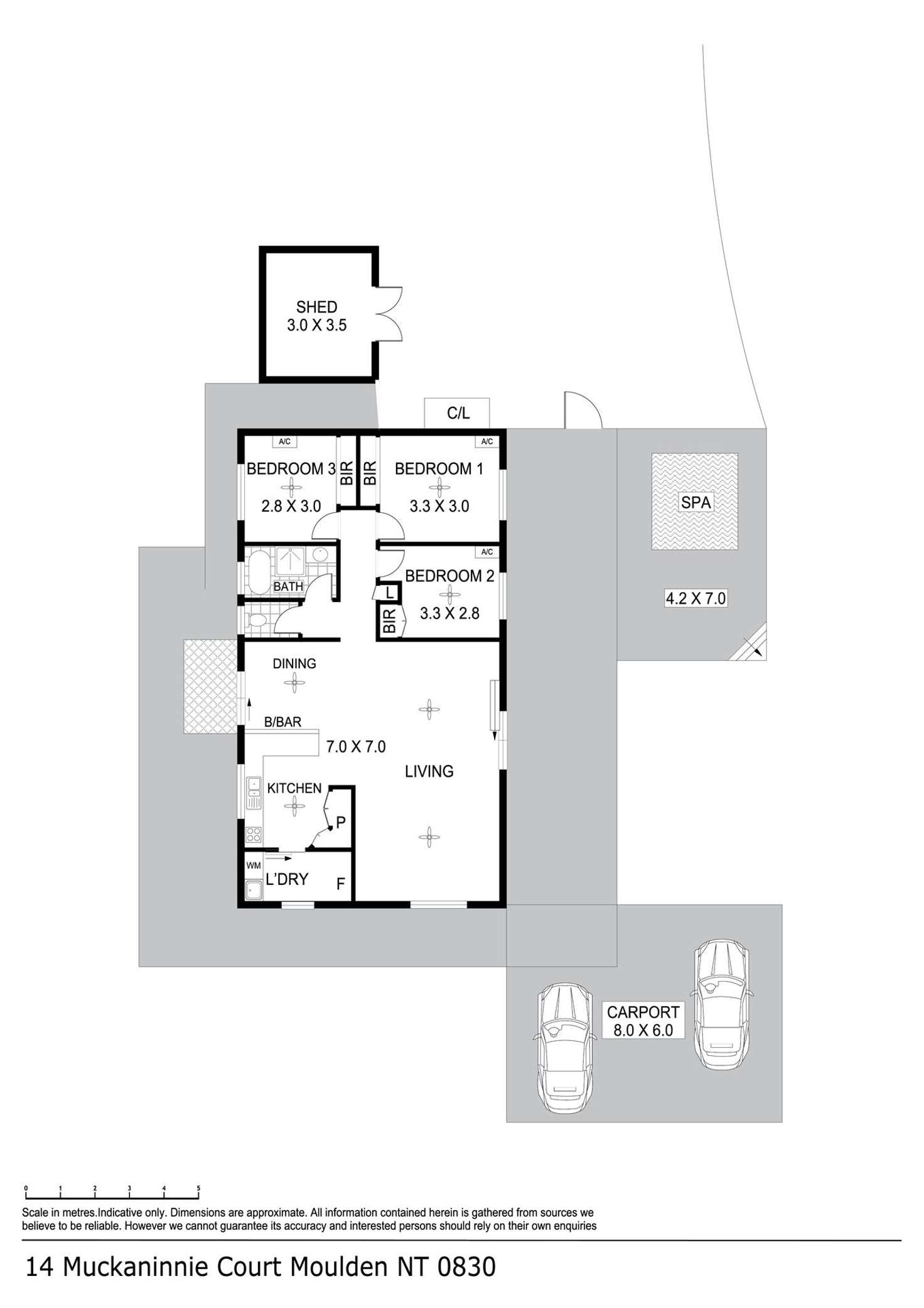 Floorplan of Homely house listing, 14 Muckaninnie Court, Moulden NT 830