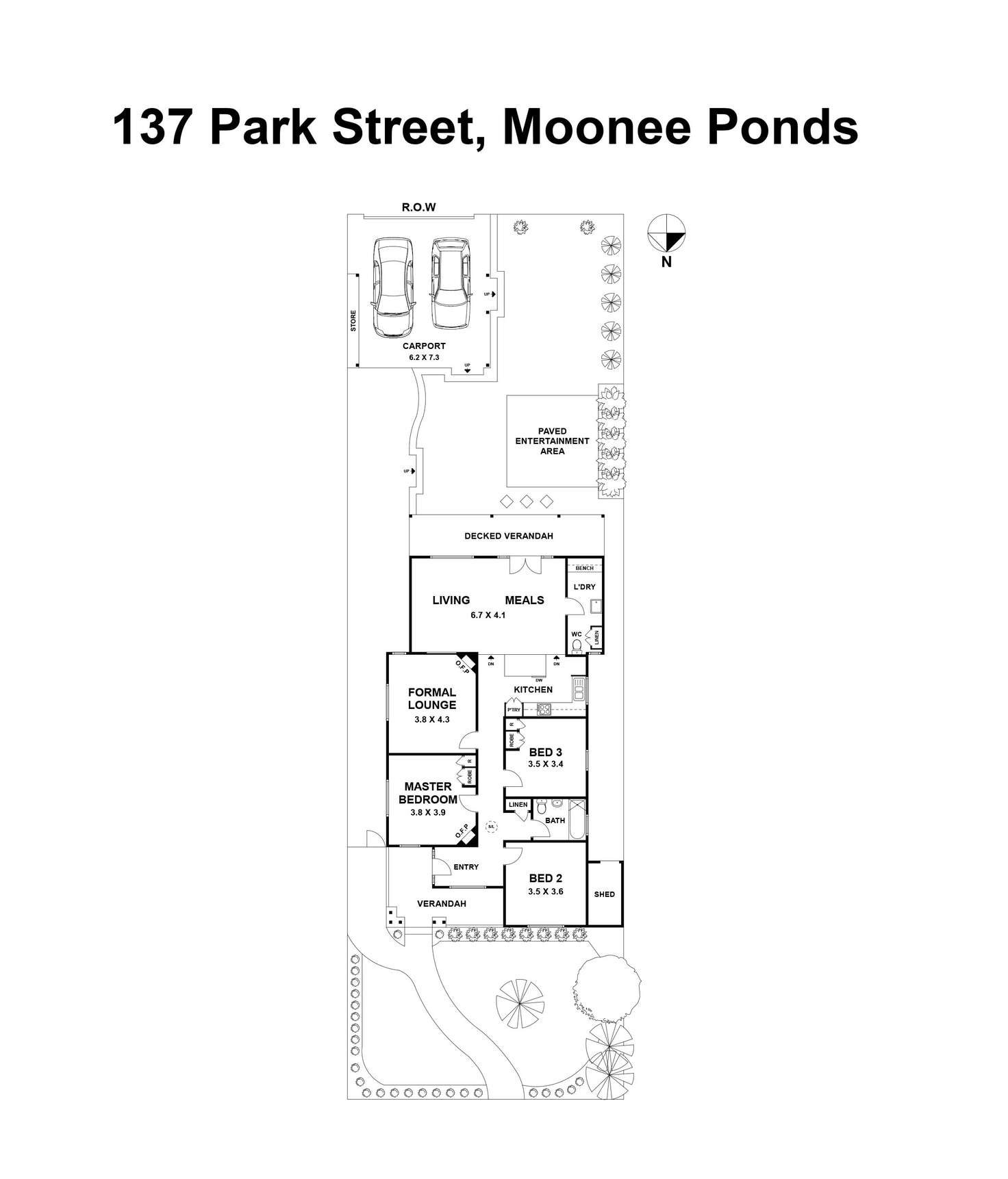 Floorplan of Homely house listing, 137 Park Street, Moonee Ponds VIC 3039