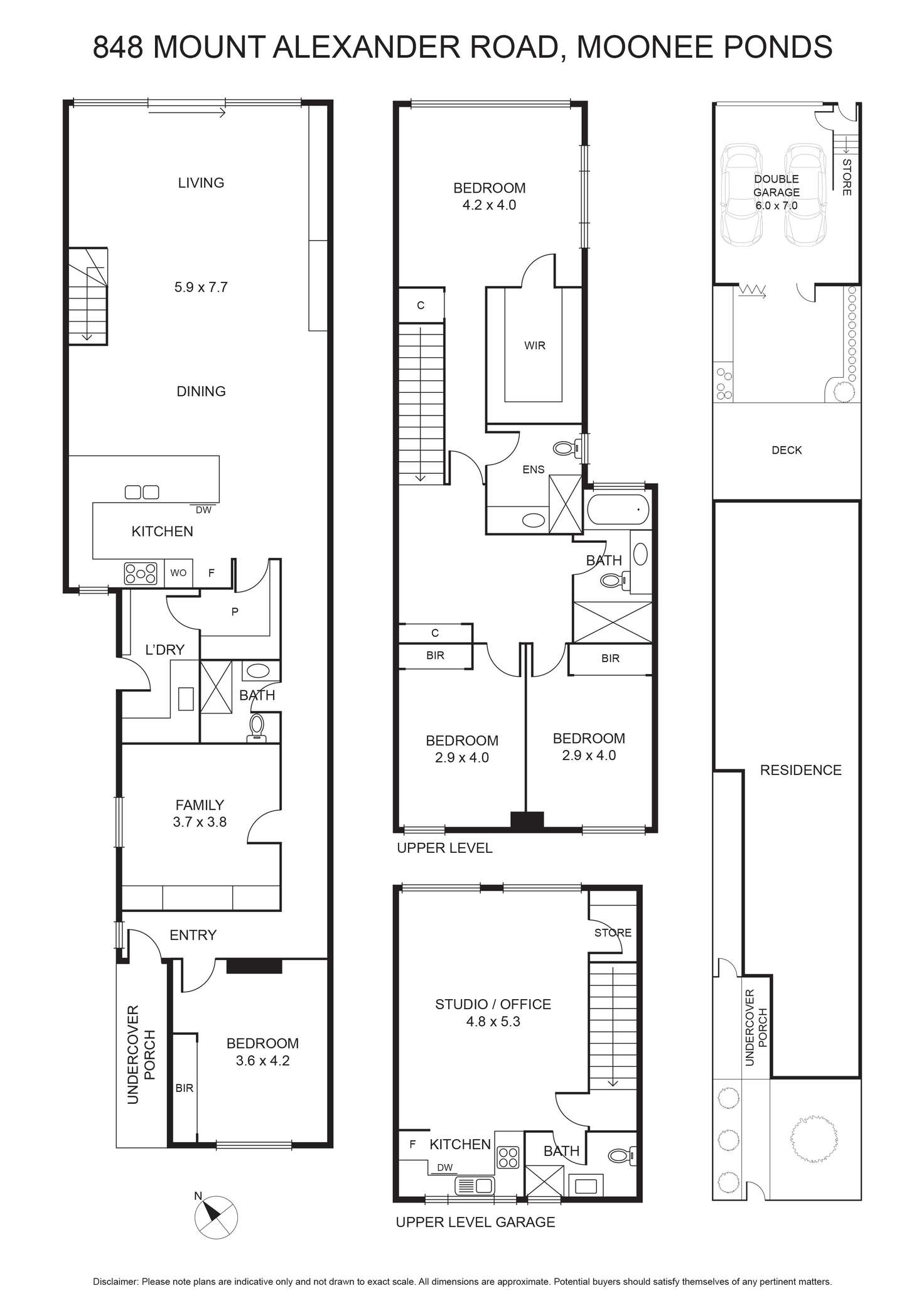 Floorplan of Homely house listing, 848 Mount Alexander Road, Moonee Ponds VIC 3039