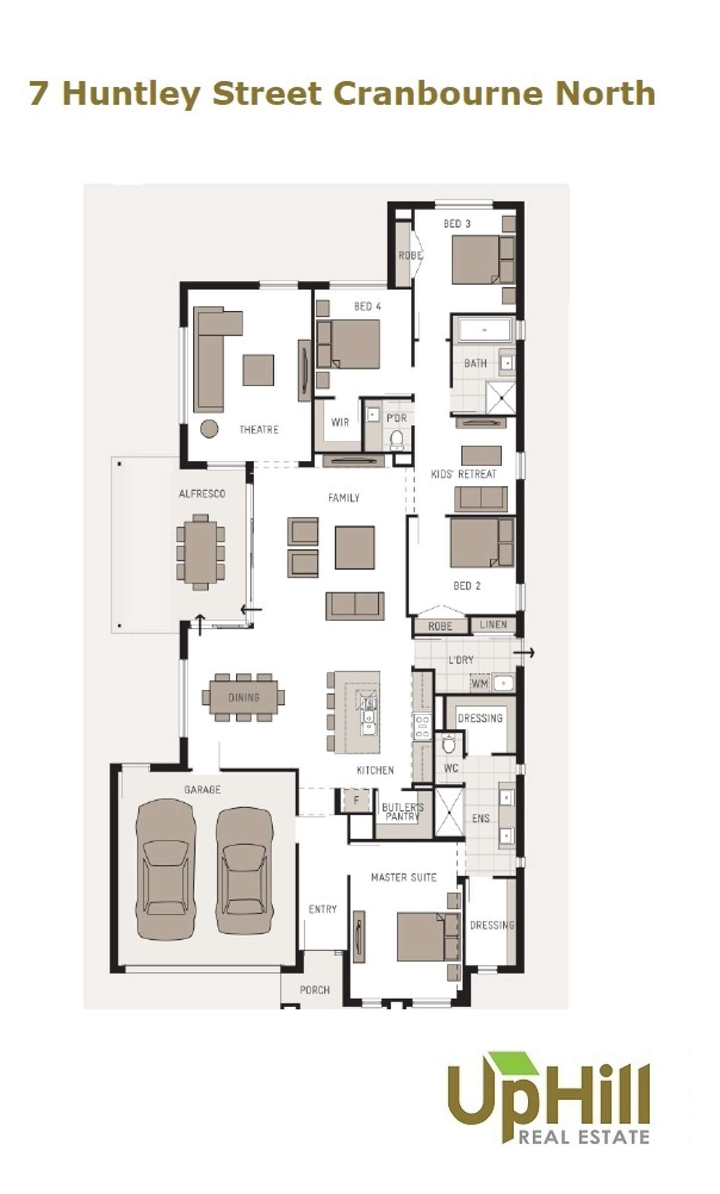 Floorplan of Homely house listing, 7 Huntley Street, Cranbourne North VIC 3977