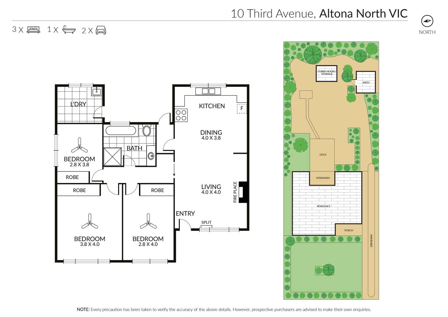 Floorplan of Homely house listing, 10 Third Avenue, Altona North VIC 3025
