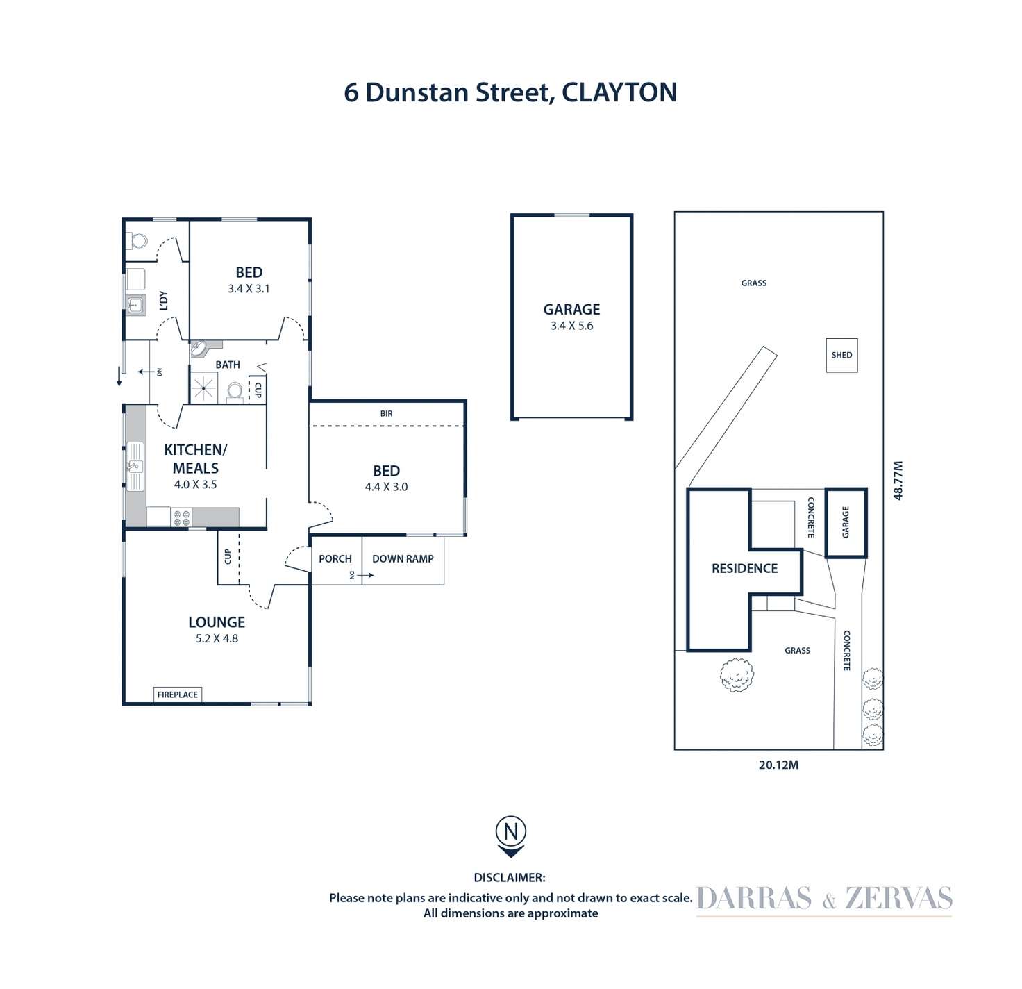 Floorplan of Homely house listing, 6 Dunstan Street, Clayton VIC 3168