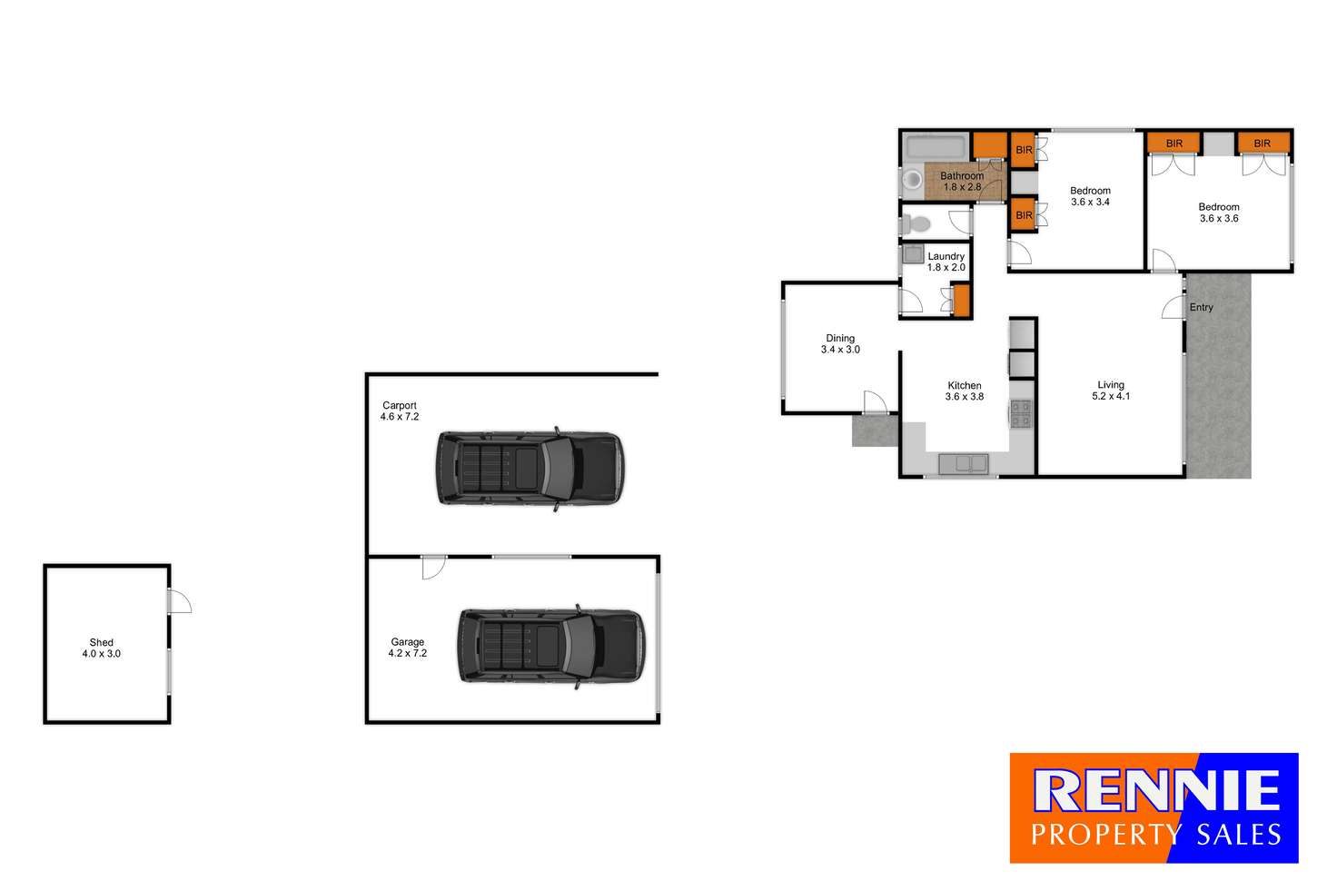 Floorplan of Homely house listing, 110 Mary Street, Morwell VIC 3840