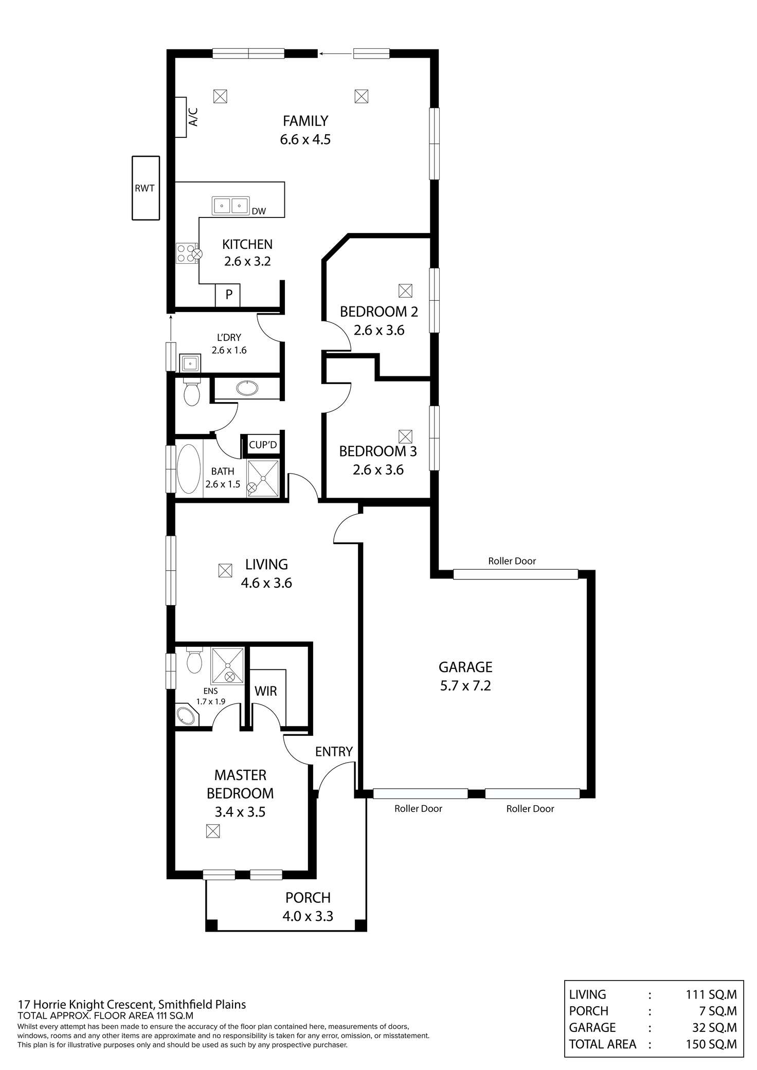 Floorplan of Homely house listing, 17 HORRIE KNIGHT CRESCENT, Smithfield Plains SA 5114