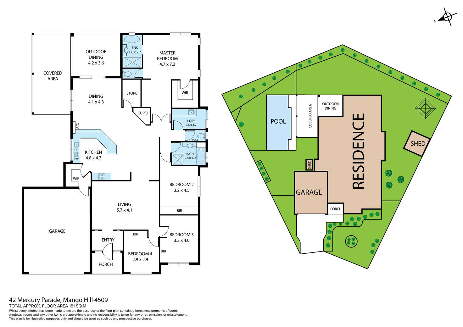 Floorplan of Homely house listing, 42 Mercury Parade, Mango Hill QLD 4509