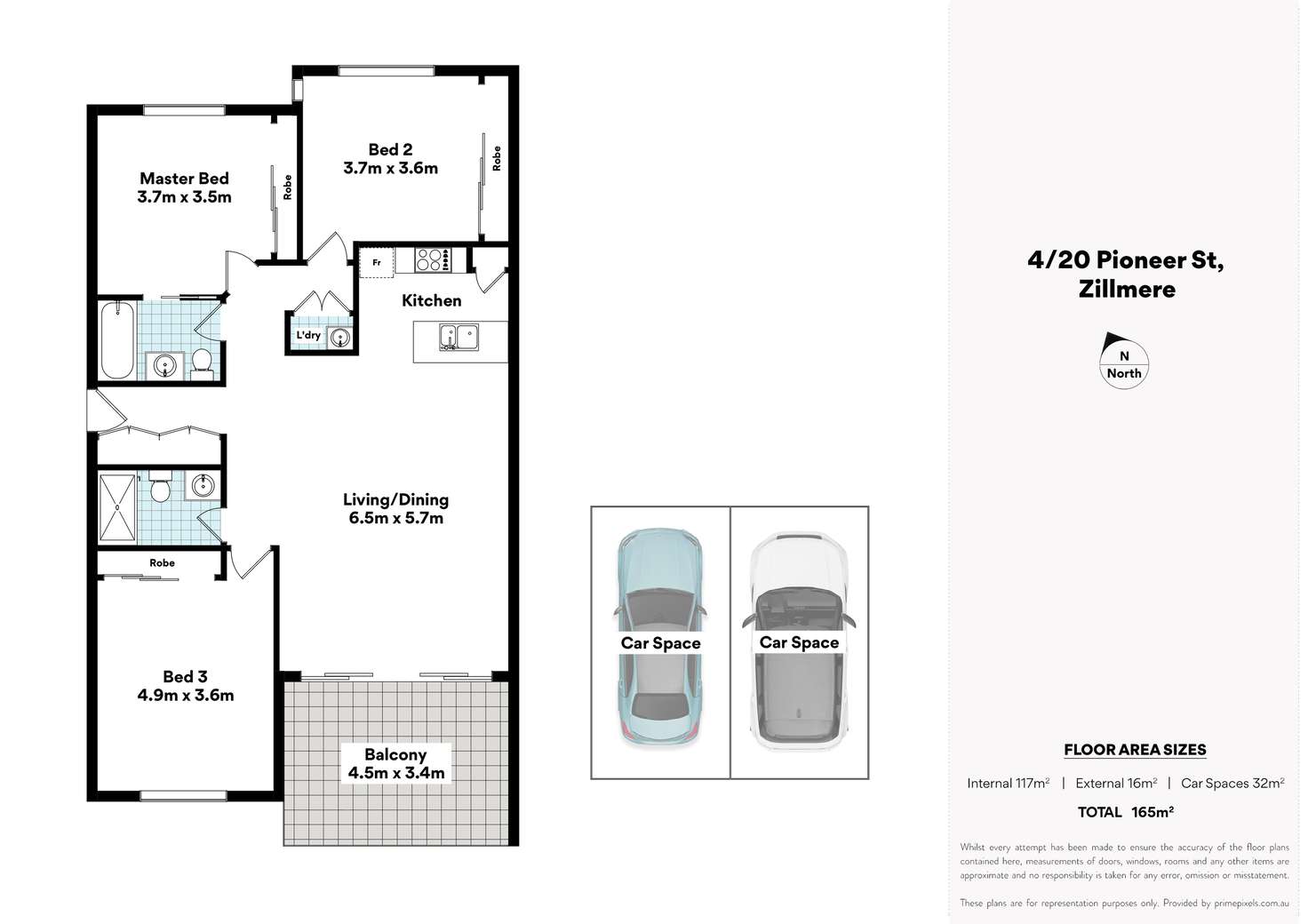 Floorplan of Homely apartment listing, 4/20 Pioneer Street, Zillmere QLD 4034