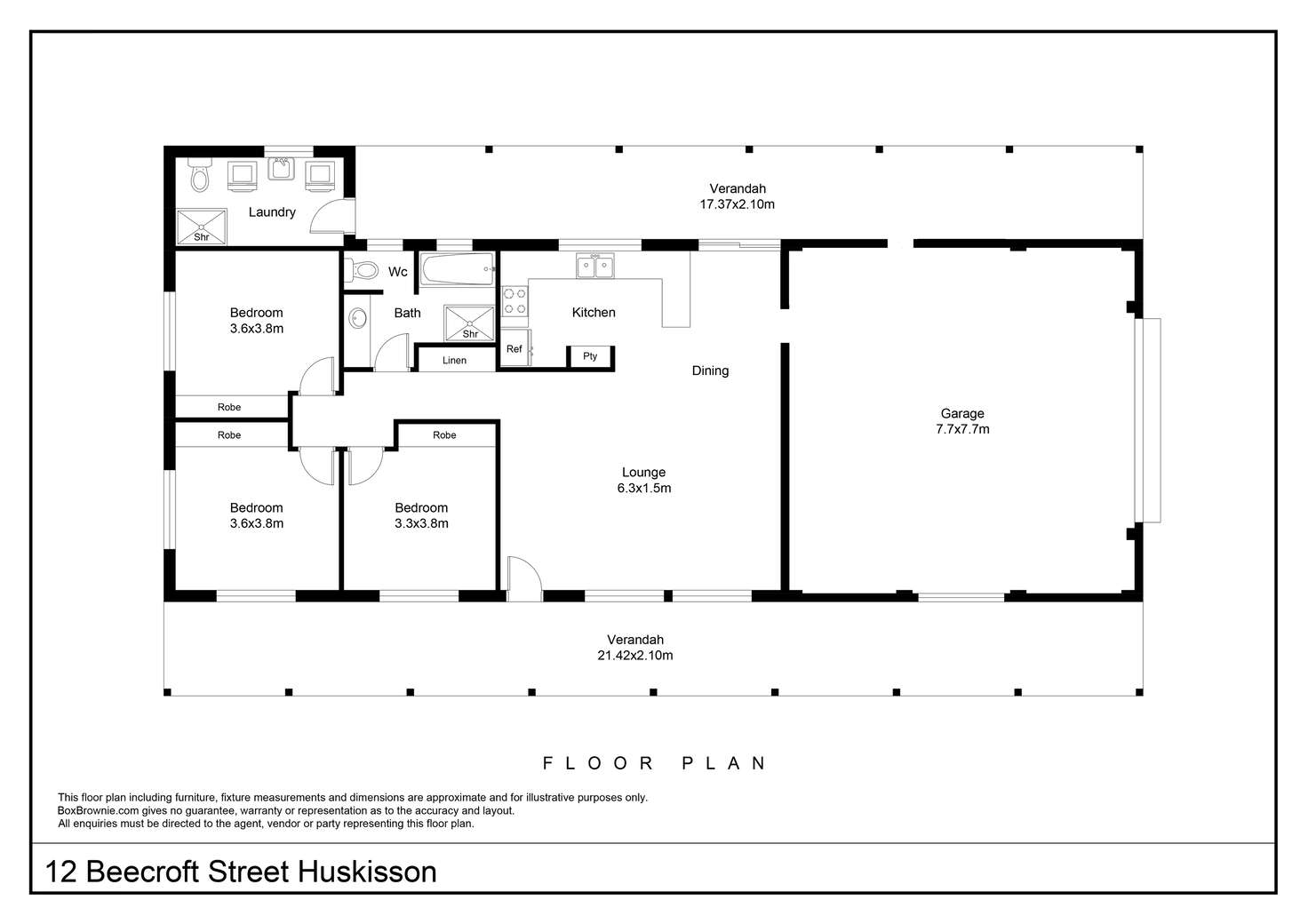 Floorplan of Homely house listing, 12 Beecroft Street, Huskisson NSW 2540
