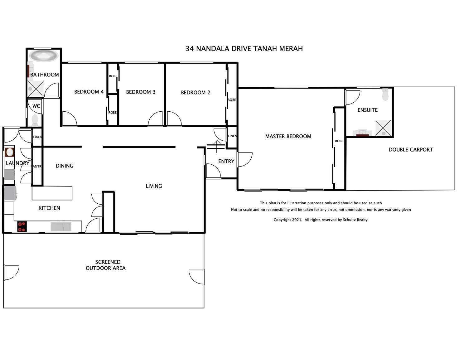 Floorplan of Homely house listing, 34 Nandala Drive, Tanah Merah QLD 4128