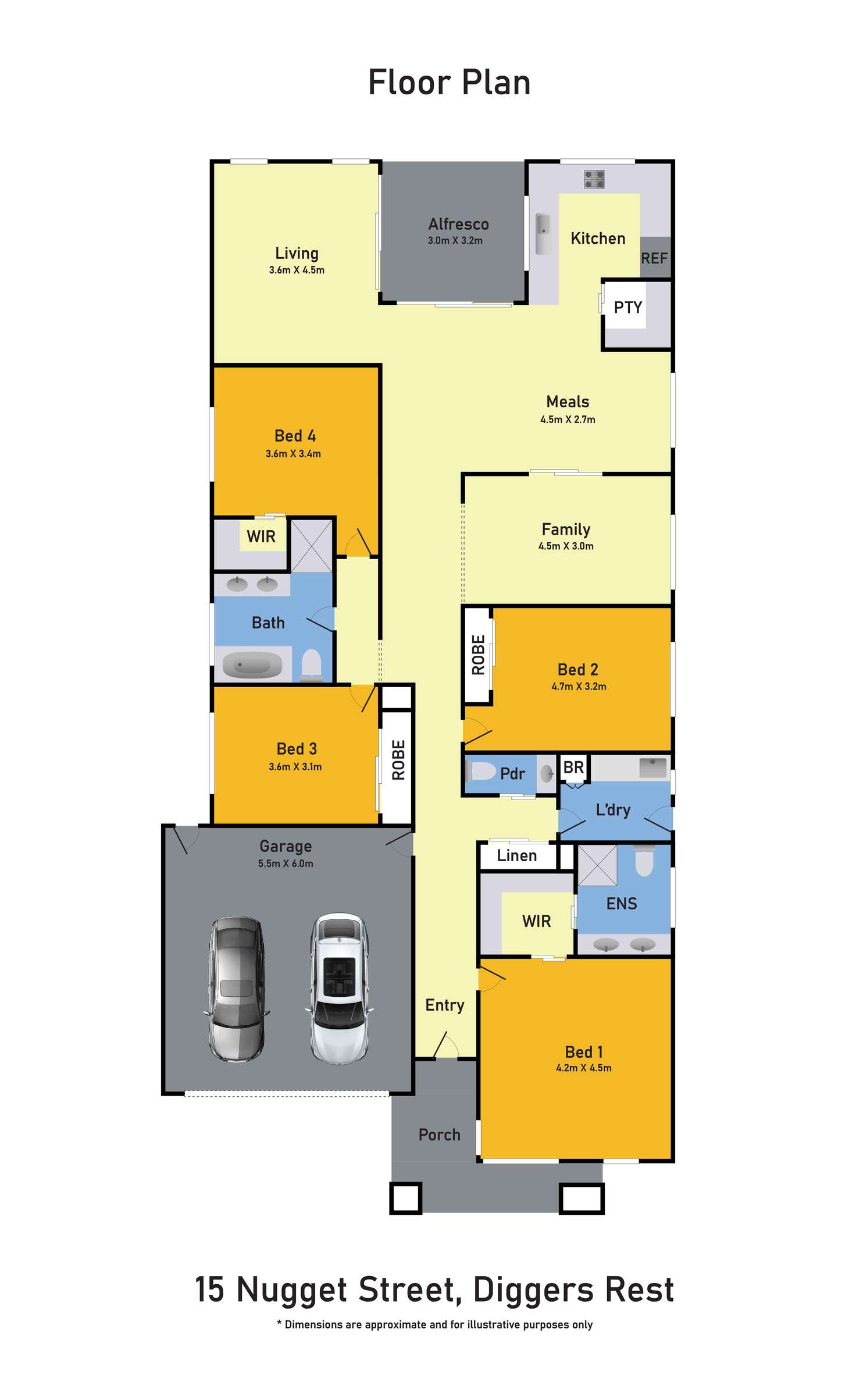 Floorplan of Homely house listing, 15 Nugget Street, Diggers Rest VIC 3427