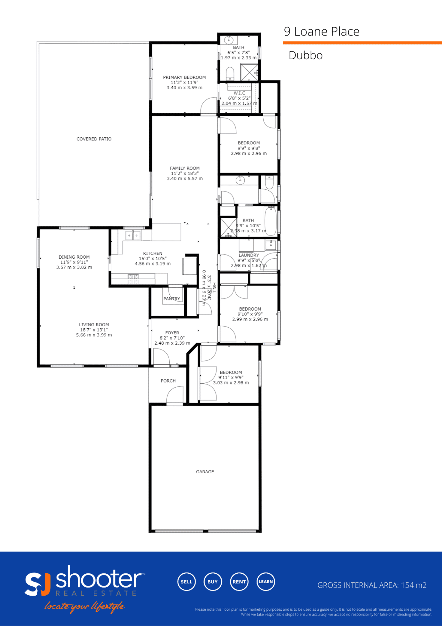 Floorplan of Homely house listing, 9 Loane Place, Dubbo NSW 2830