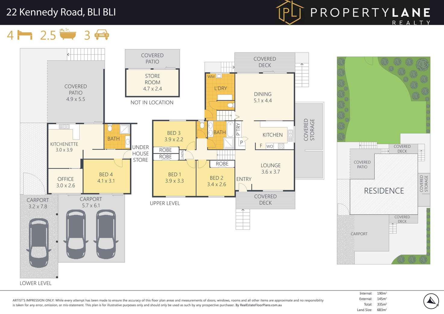 Floorplan of Homely house listing, 22 Kennedy Road, Bli Bli QLD 4560