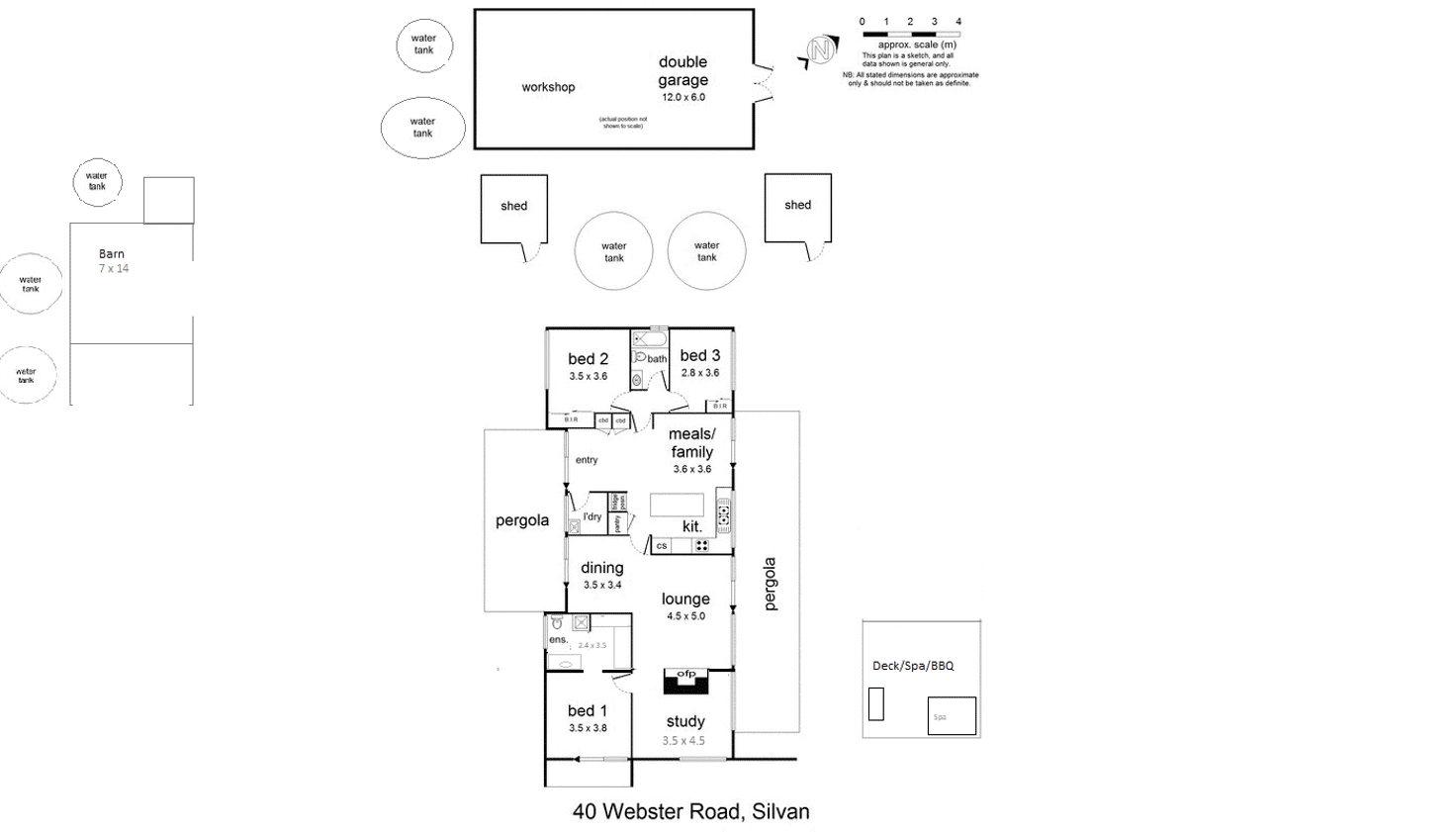Floorplan of Homely acreageSemiRural listing, 40 Webster Road, Silvan VIC 3795