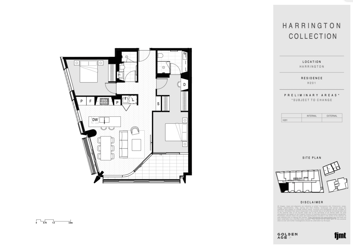 Floorplan of Homely apartment listing, H201/85 Harrington Street, The Rocks NSW 2000