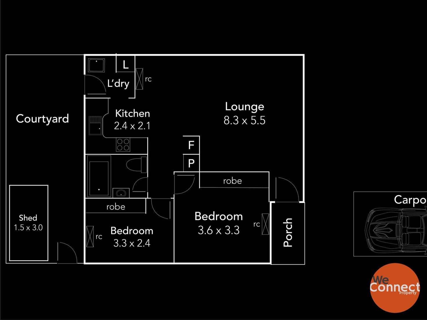 Floorplan of Homely unit listing, 1/49 Glengyle Terrace, Glandore SA 5037