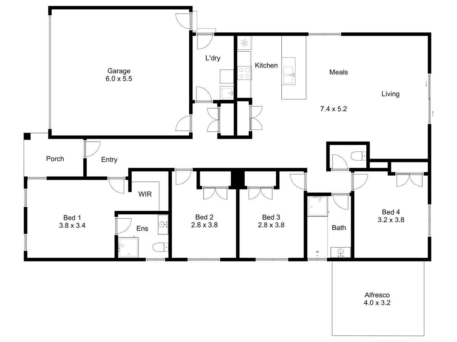 Floorplan of Homely house listing, 25 New Street, Mansfield VIC 3722