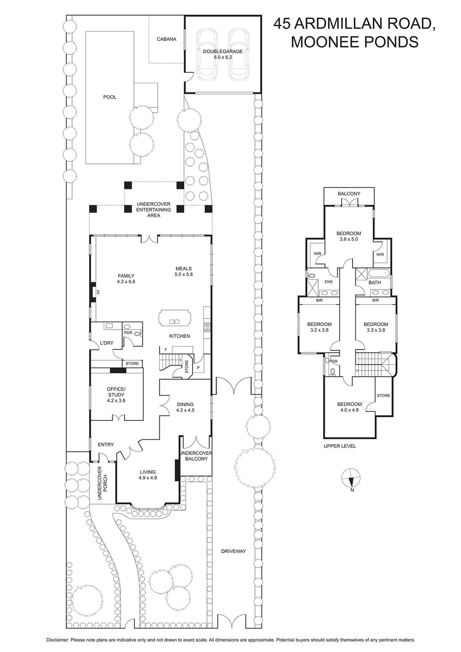 Floorplan of Homely house listing, 45 Ardmillan Road, Moonee Ponds VIC 3039