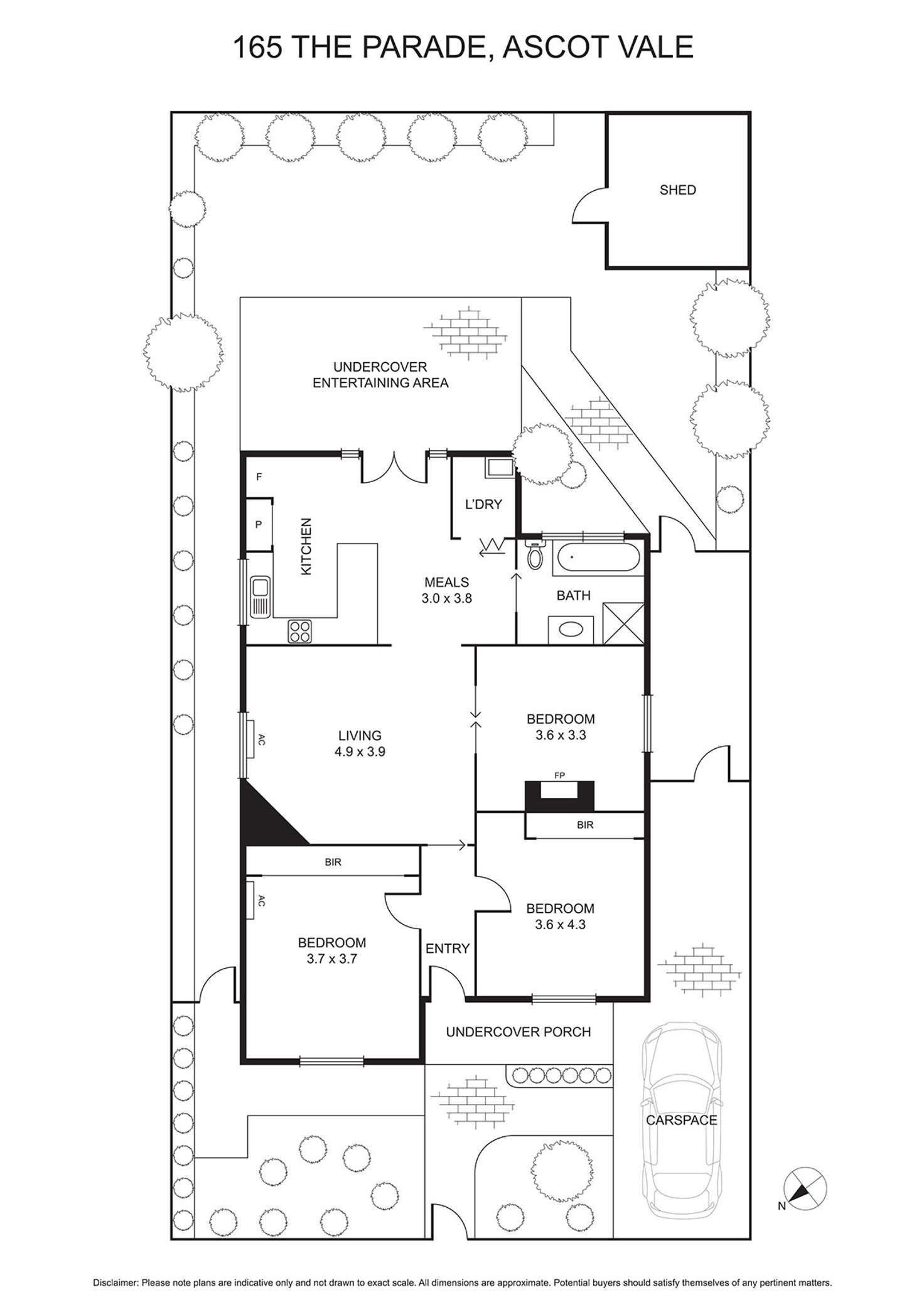 Floorplan of Homely house listing, 165 The Parade, Ascot Vale VIC 3032