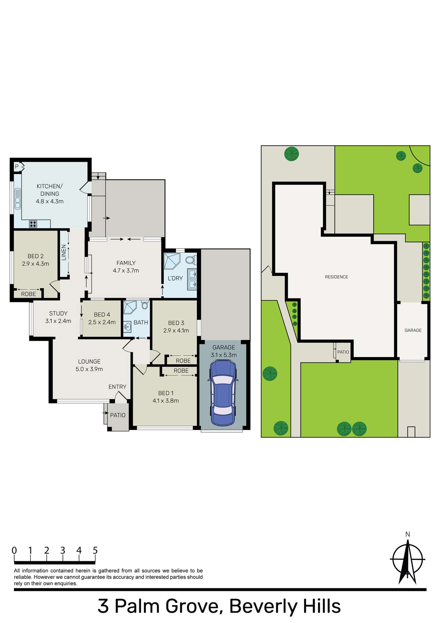 Floorplan of Homely house listing, 3 Palm Grove, Beverly Hills NSW 2209